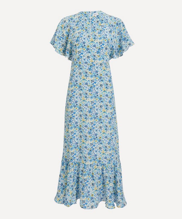 Liberty - Dreams of Summer Silk Crepe de Chine Aperitif Midi-Dress