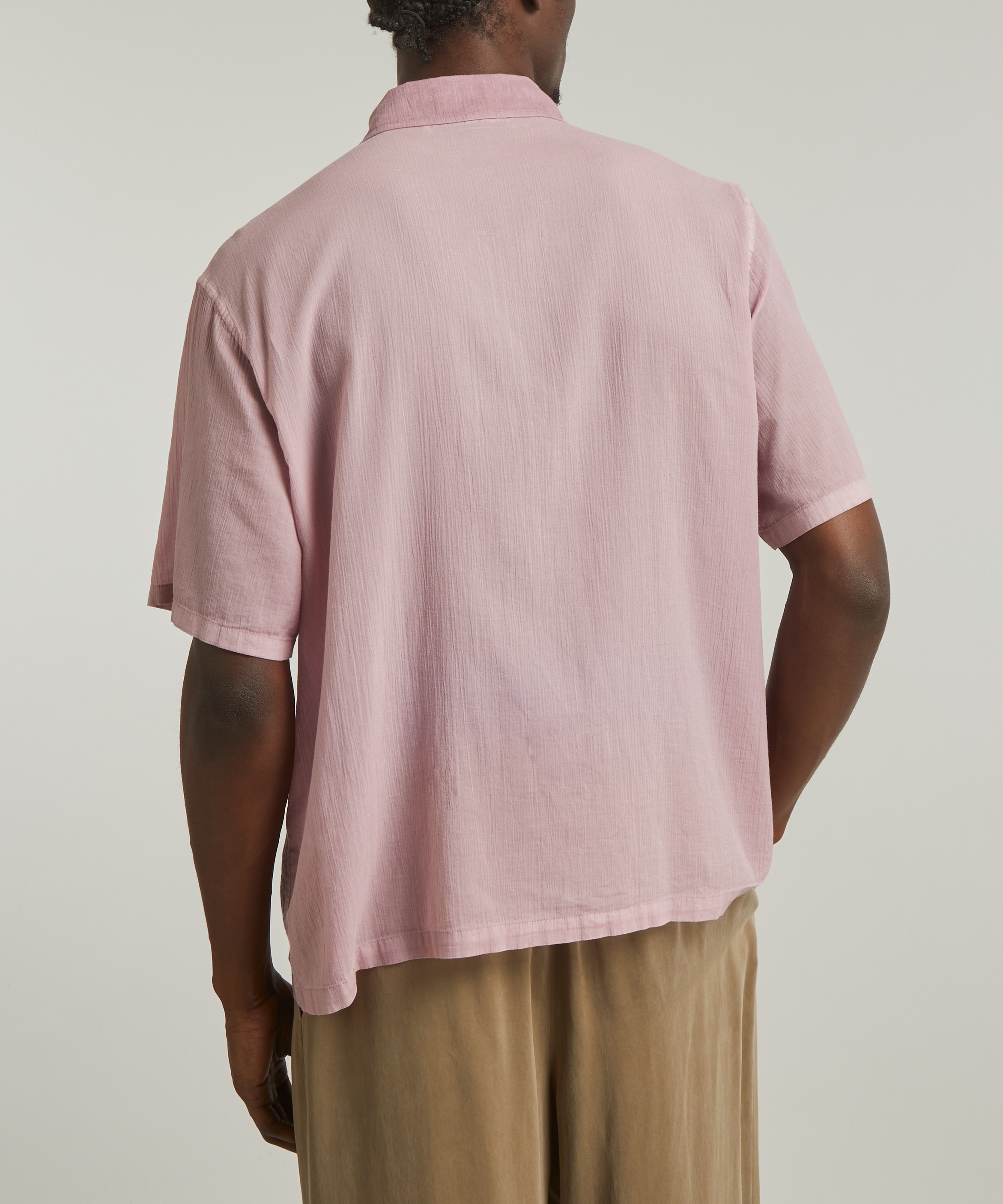Our Legacy - Box Shirt in Dusty Lilac Coated Voile  image number 3