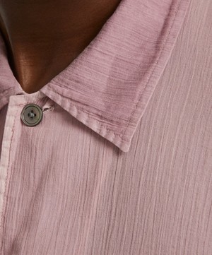 Our Legacy - Box Shirt in Dusty Lilac Coated Voile  image number 4