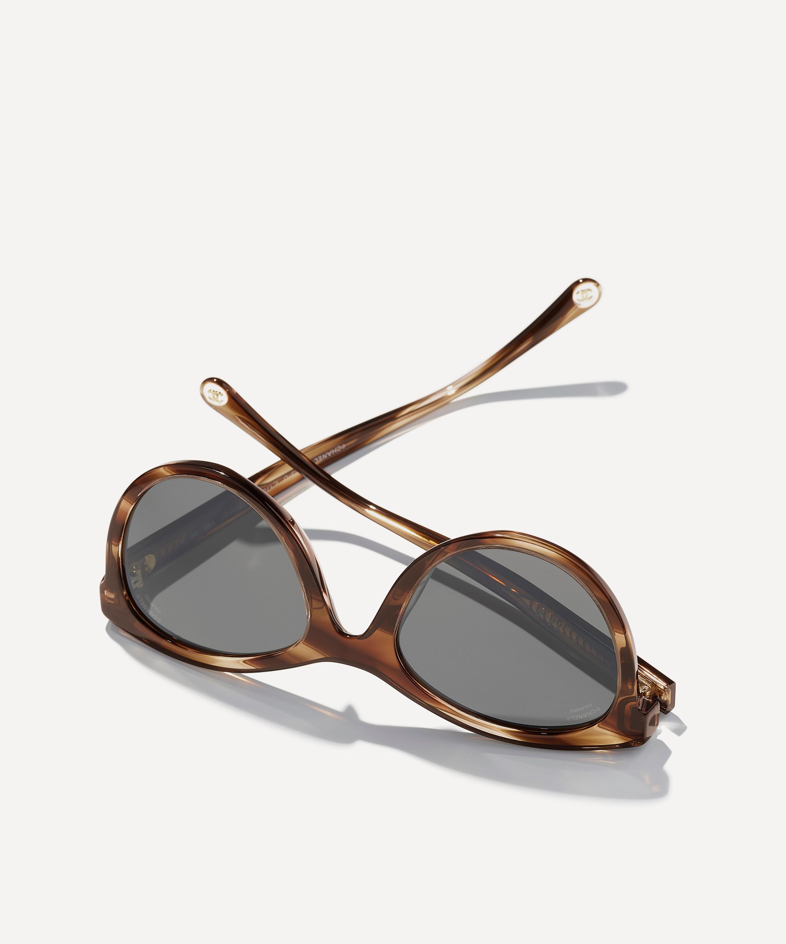 CHANEL - Round Tortoiseshell Sunglasses image number 3