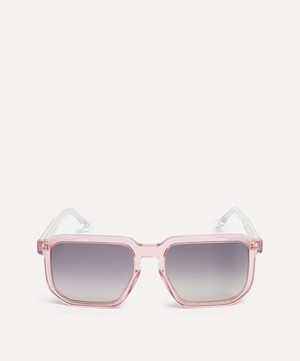 Isabel Marant - Acetate Semi-Transparent Pink Geometric Sunglasses image number 0