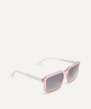 Isabel Marant - Acetate Semi-Transparent Pink Geometric Sunglasses image number 1