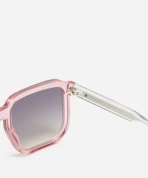 Isabel Marant - Acetate Semi-Transparent Pink Geometric Sunglasses image number 2