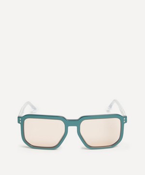 Isabel Marant - Acetate Semi-Transparent Green Geometric Sunglasses image number 0