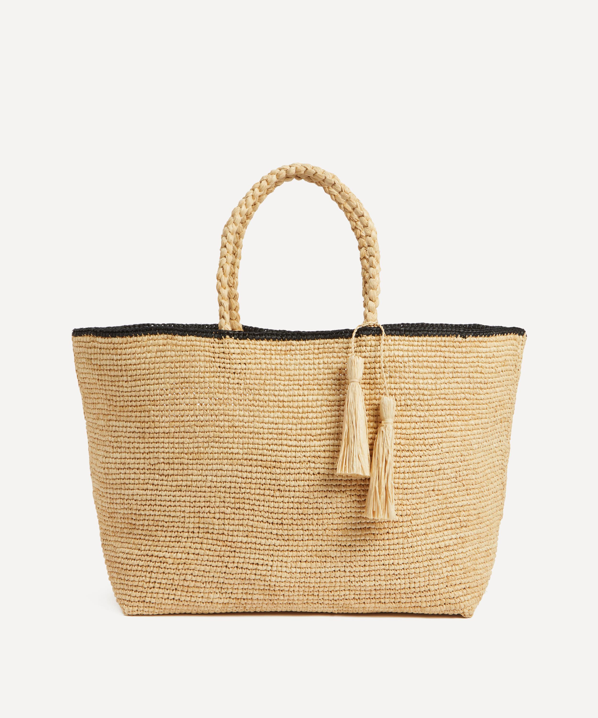 Maison N.H Paris - Rose Marie Grand Raffia Tote Bag image number 0