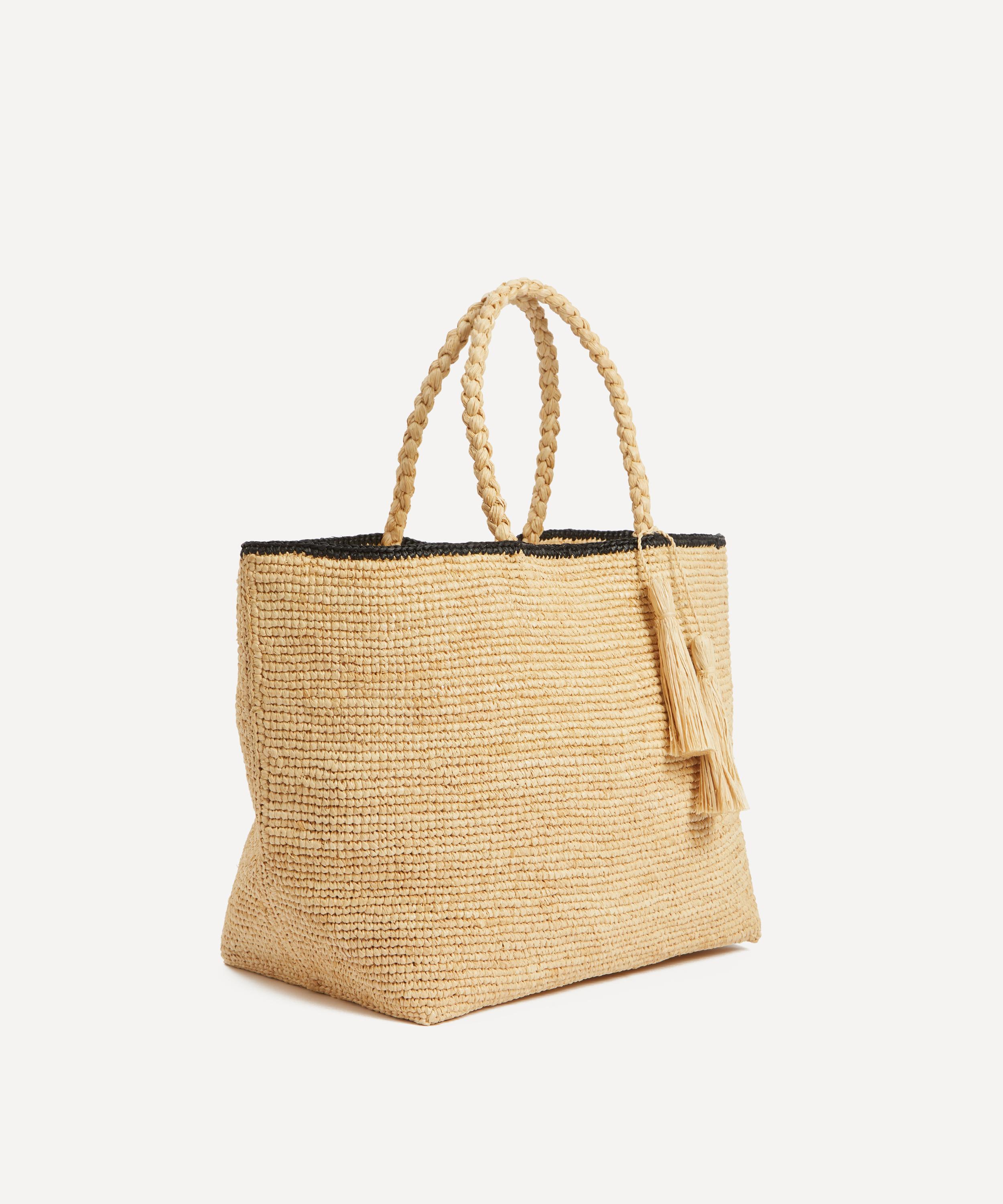 Maison N.H Paris - Rose Marie Grand Raffia Tote Bag image number 2