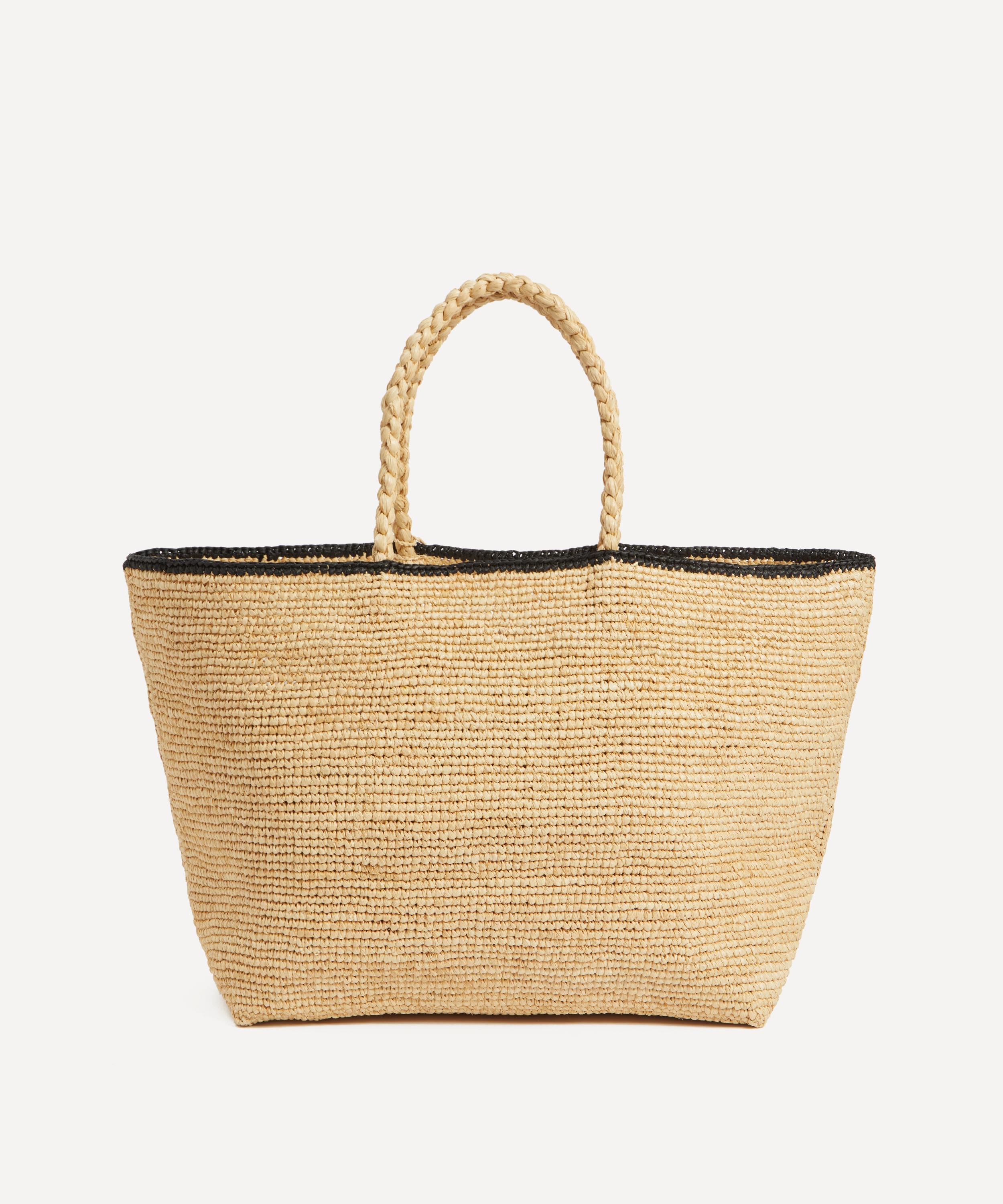 Maison N.H Paris - Rose Marie Grand Raffia Tote Bag image number 3