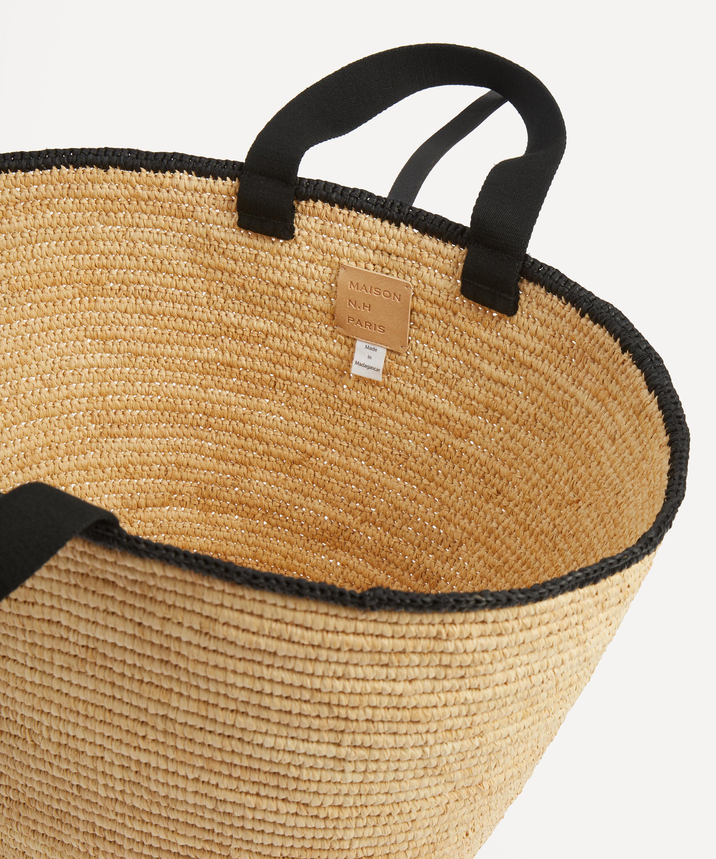 Maison N.H Paris - Carla Grand Raffia Basket Bag image number 5