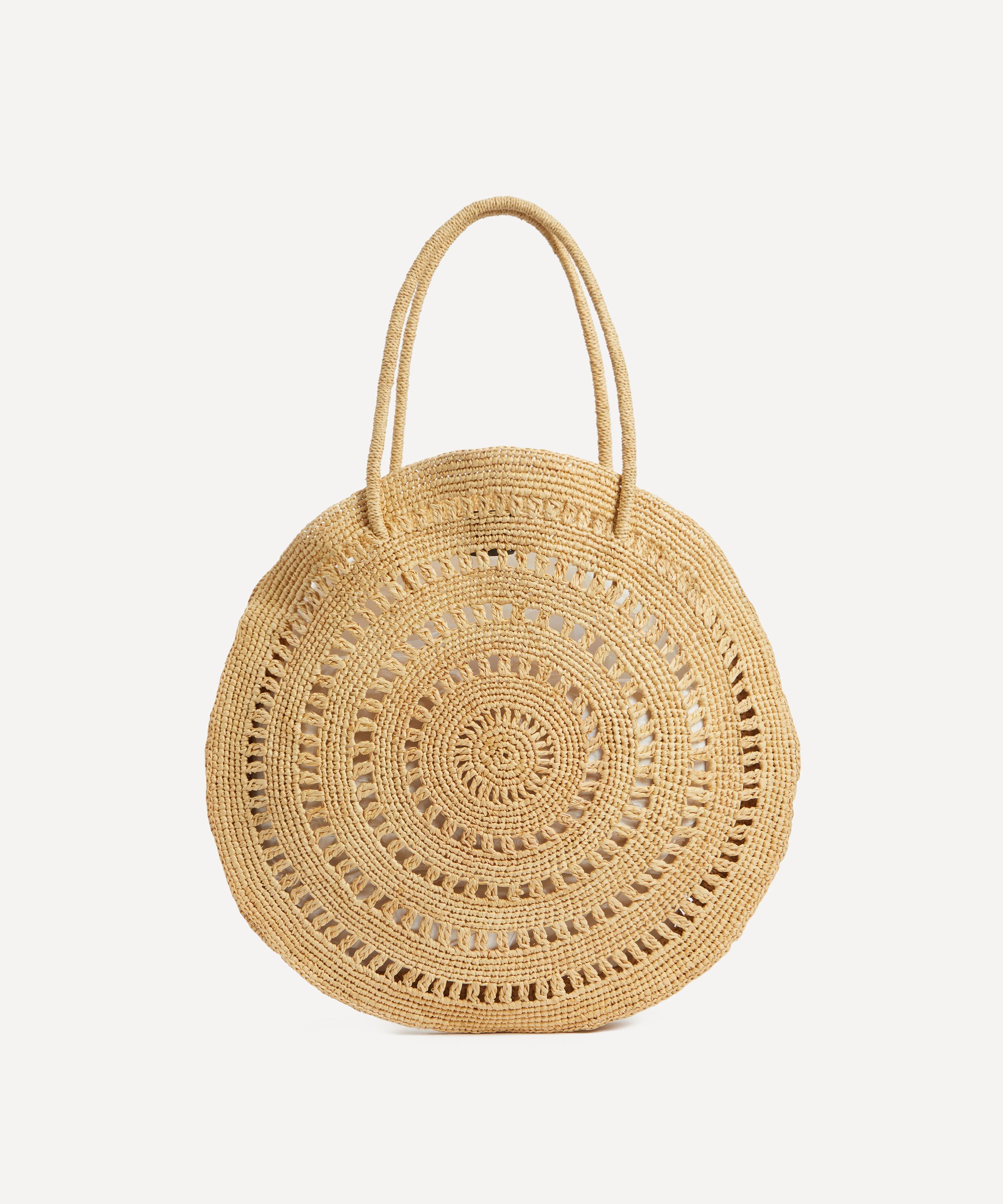 Maison N.H Paris - Cercle Grand Raffia Shoulder Bag image number 3