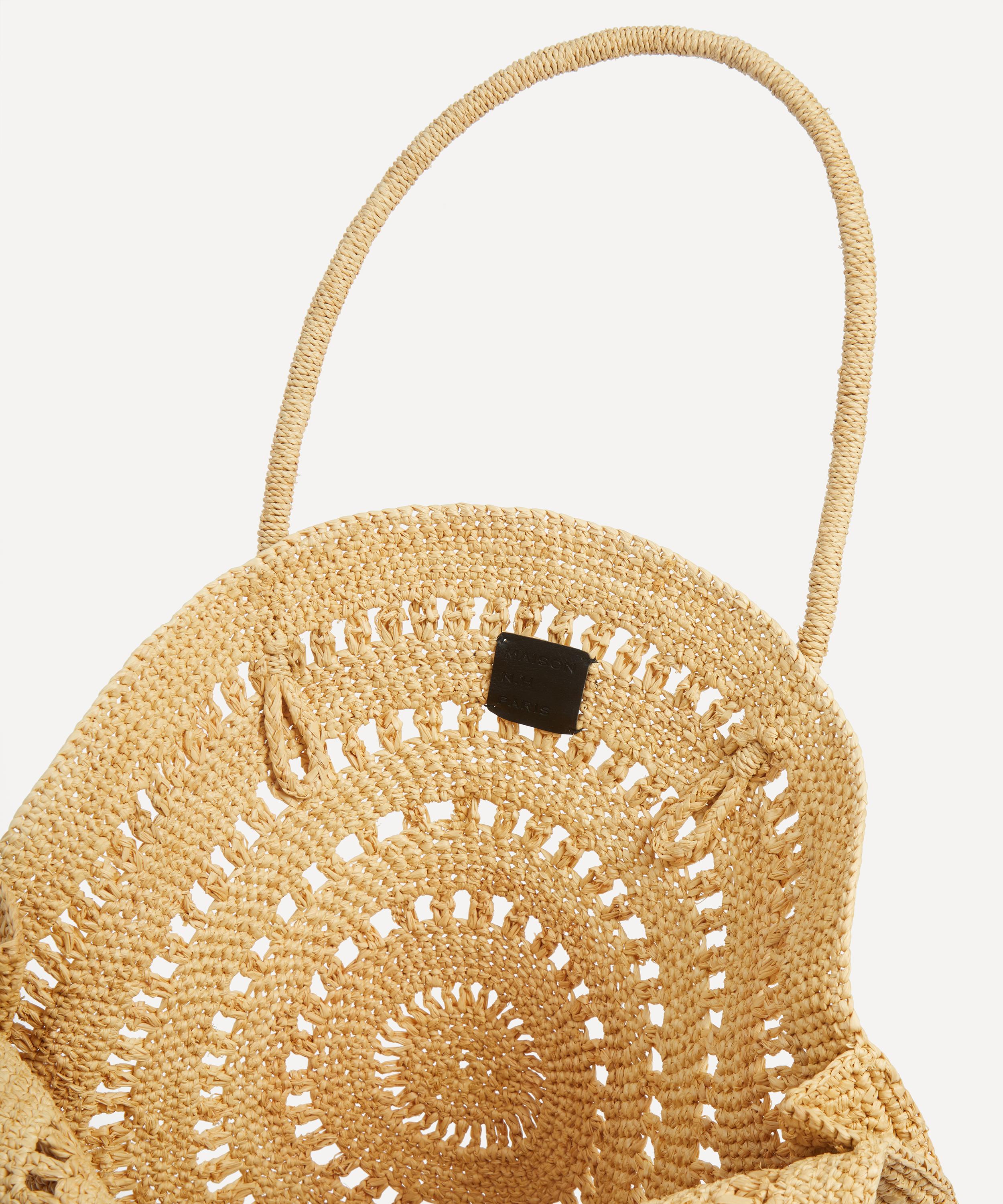 Maison N.H Paris - Cercle Grand Raffia Shoulder Bag image number 5