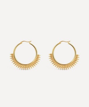 Dinny Hall - 22ct Gold-Plated Sunbeam Large Click Hoop Earrings image number 0