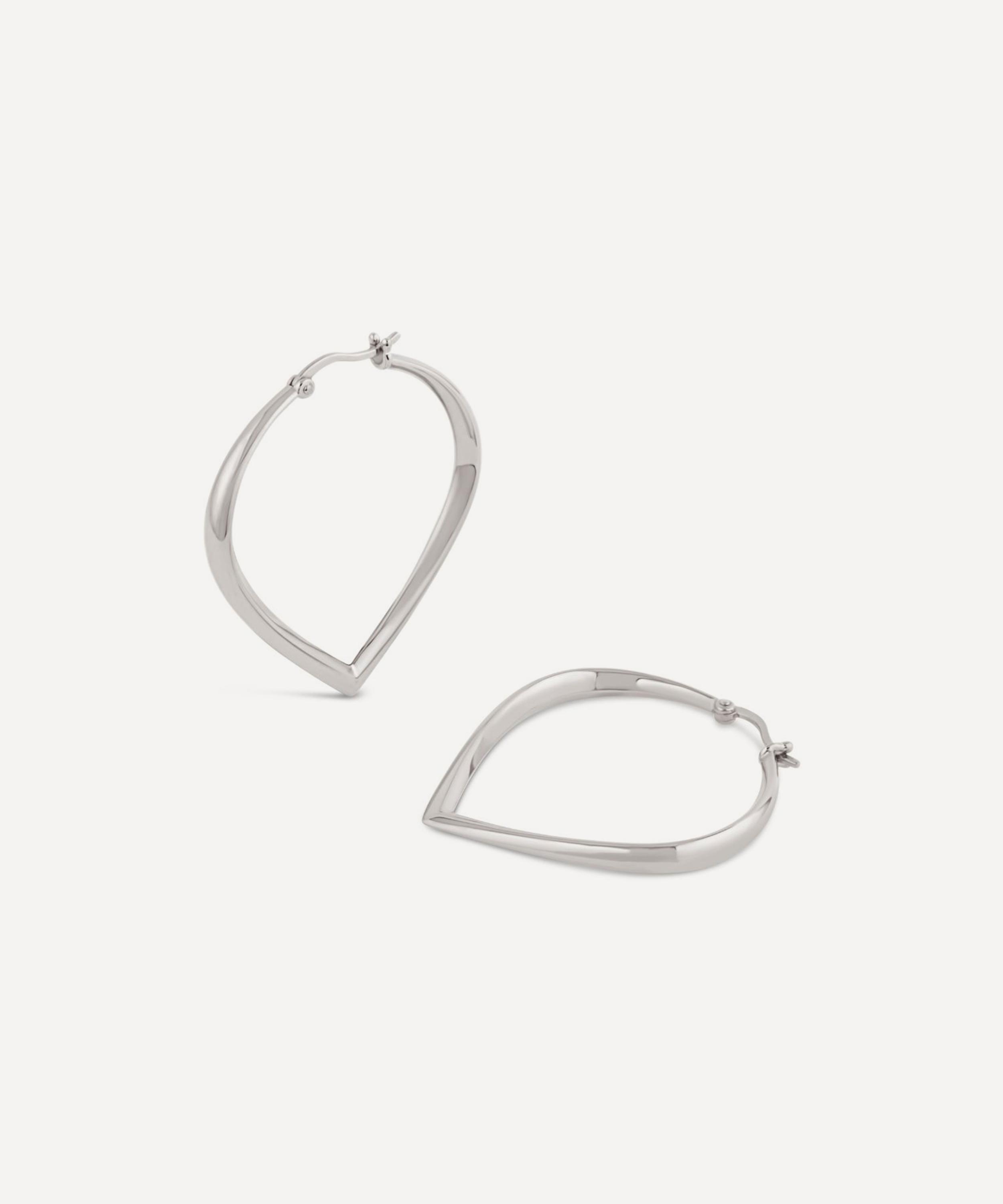 Dinny Hall - Sterling Silver Sunbeam Large Point Hoop Earrings image number 0