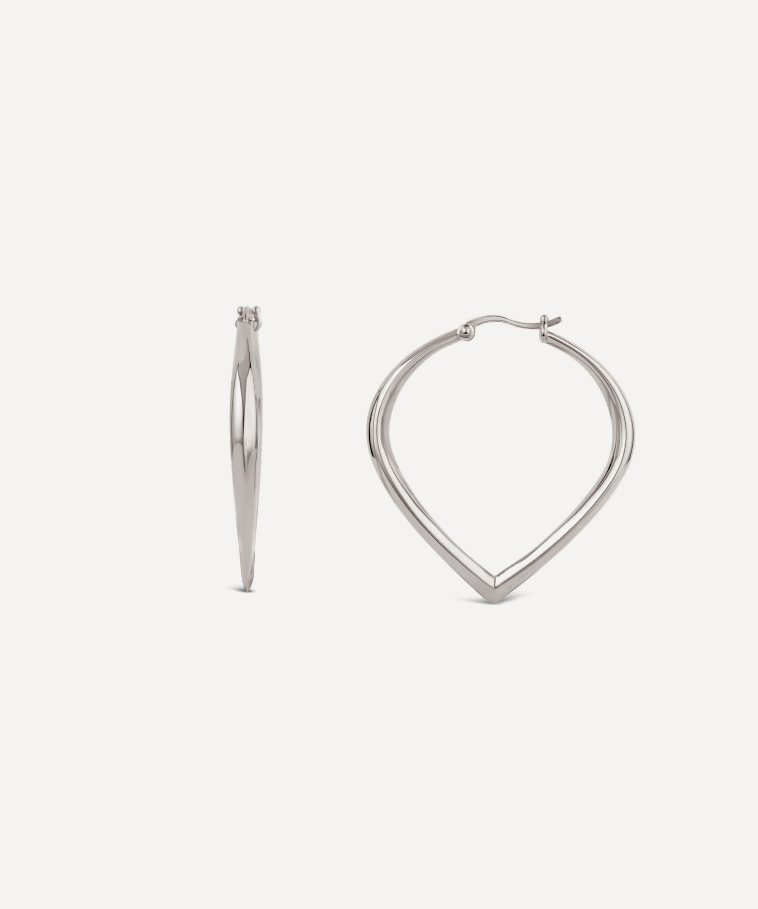 Dinny Hall - Sterling Silver Sunbeam Large Point Hoop Earrings image number 2