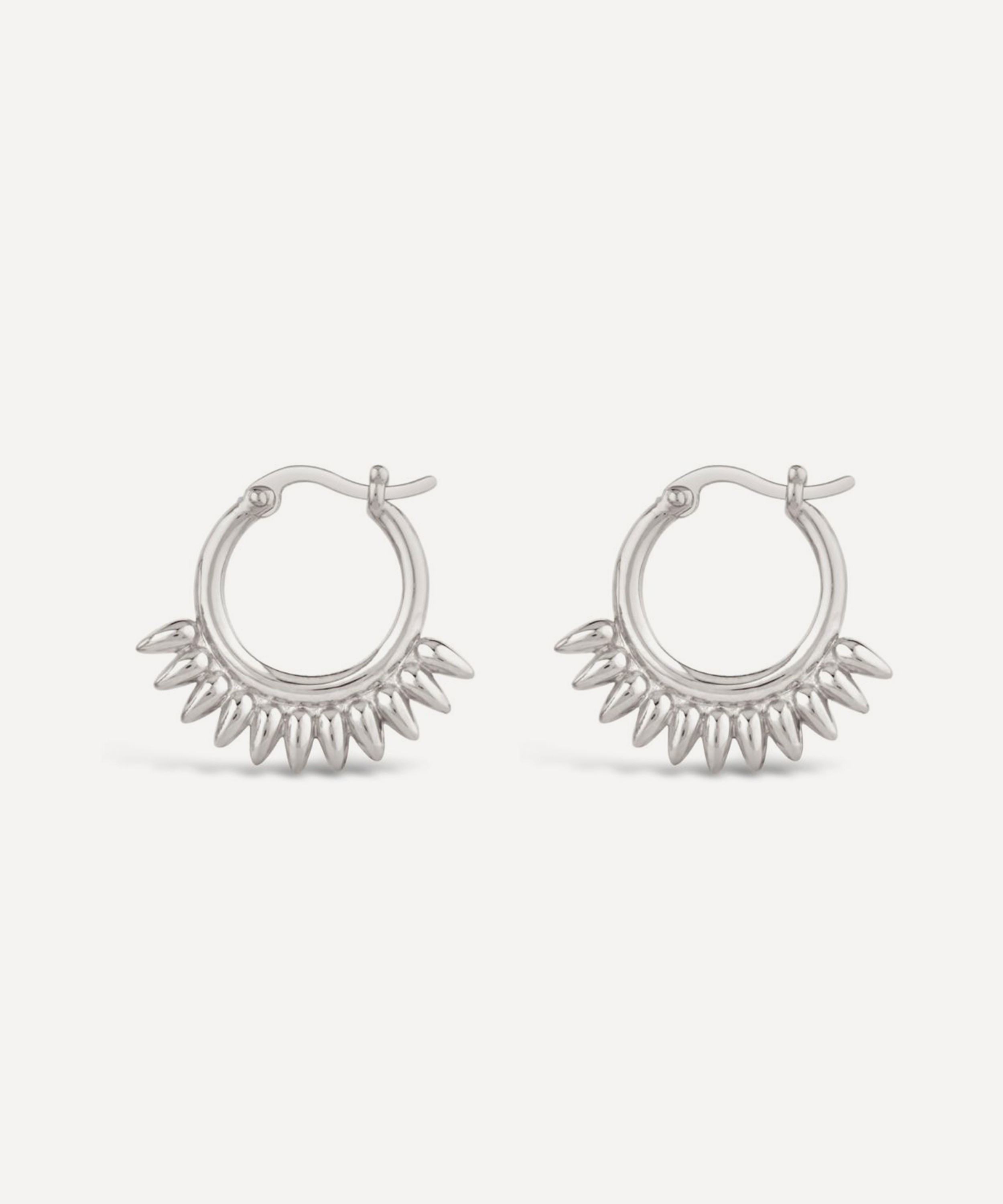 Dinny Hall - Sterling Silver Sunbeam Small Click Hoop Earrings