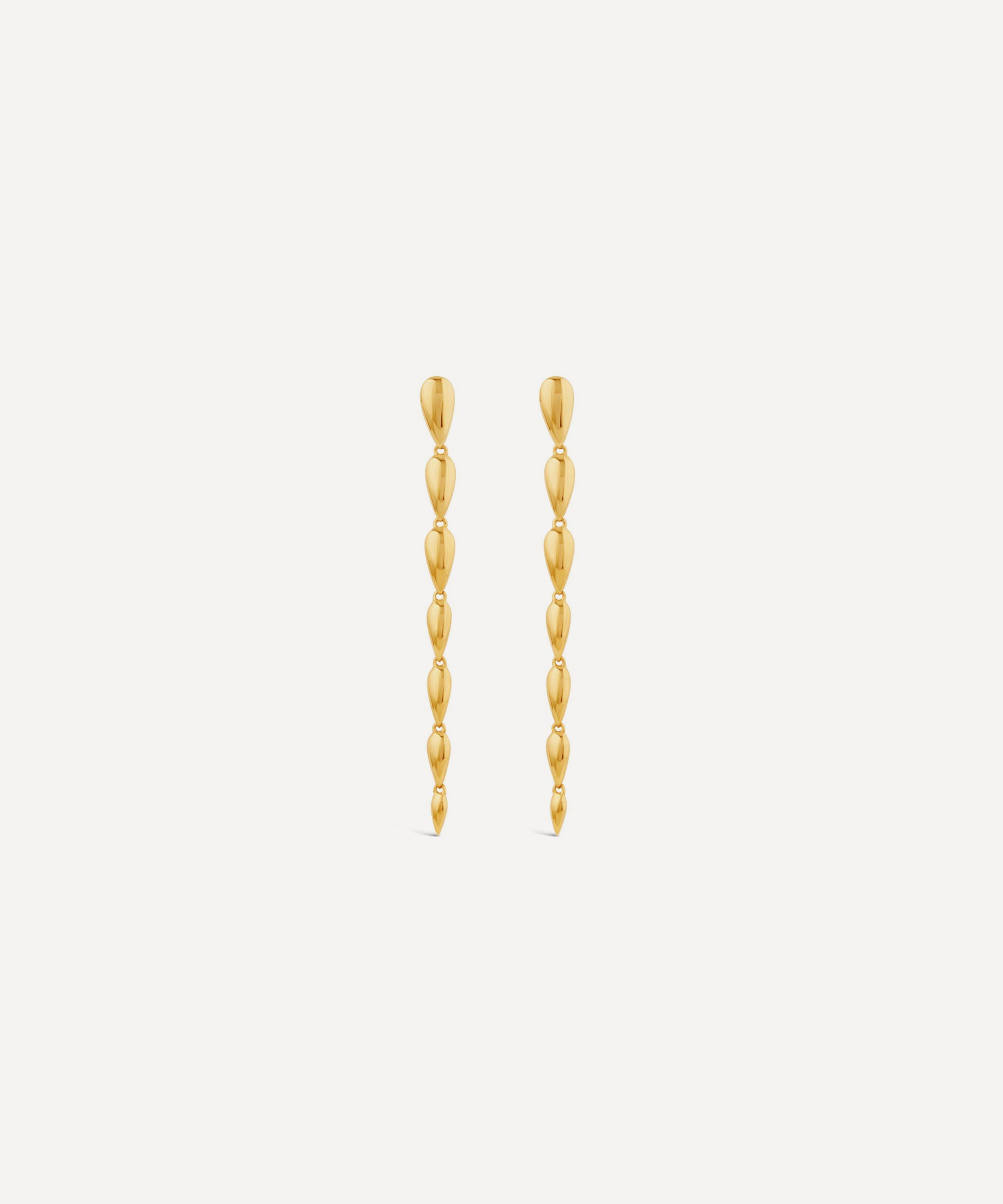 Dinny Hall - 22ct Gold-Plated Sunbeam Column Drop Earrings image number 0