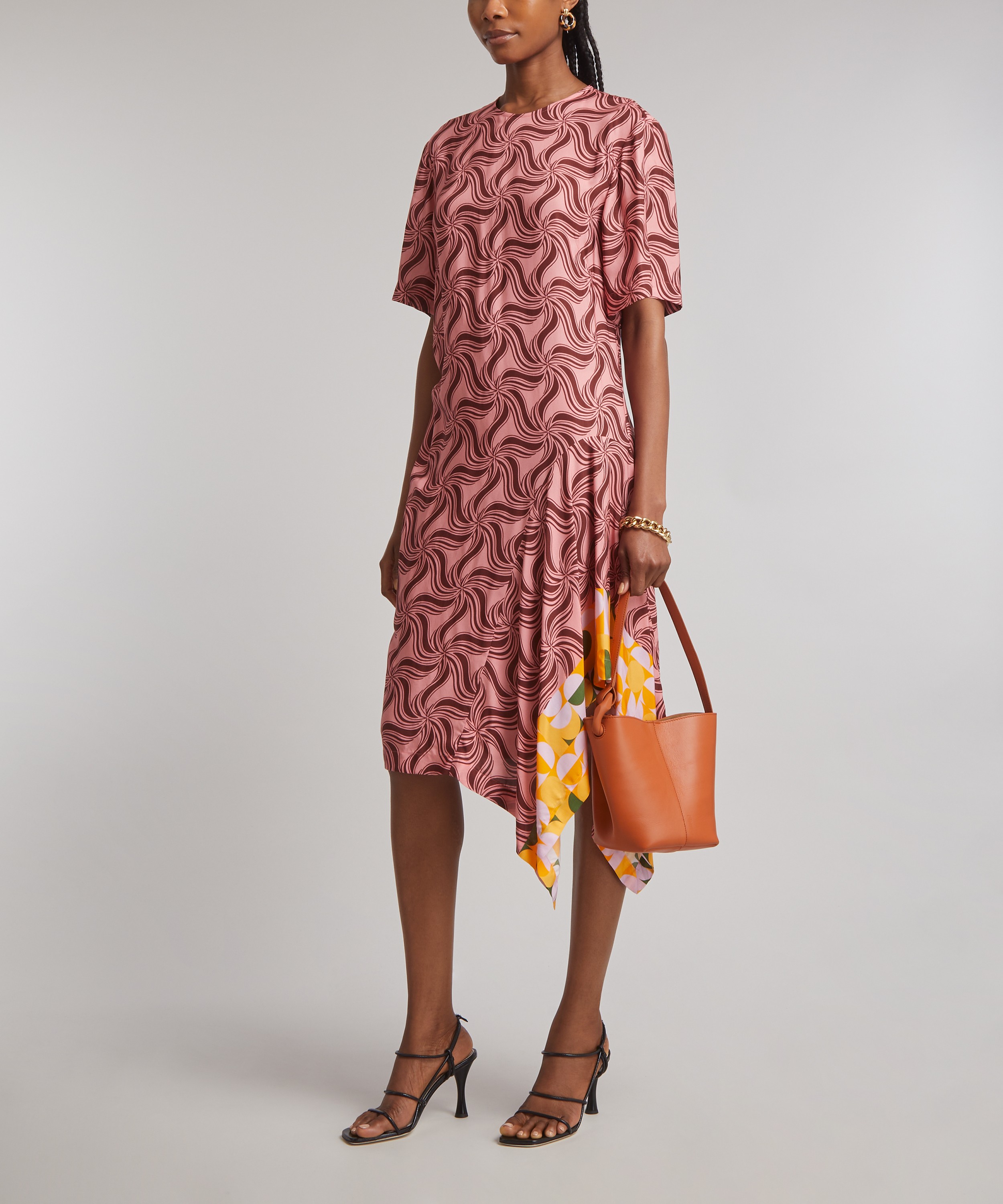 Dries Van Noten - Printed Asymmetric Midi Dress image number 1