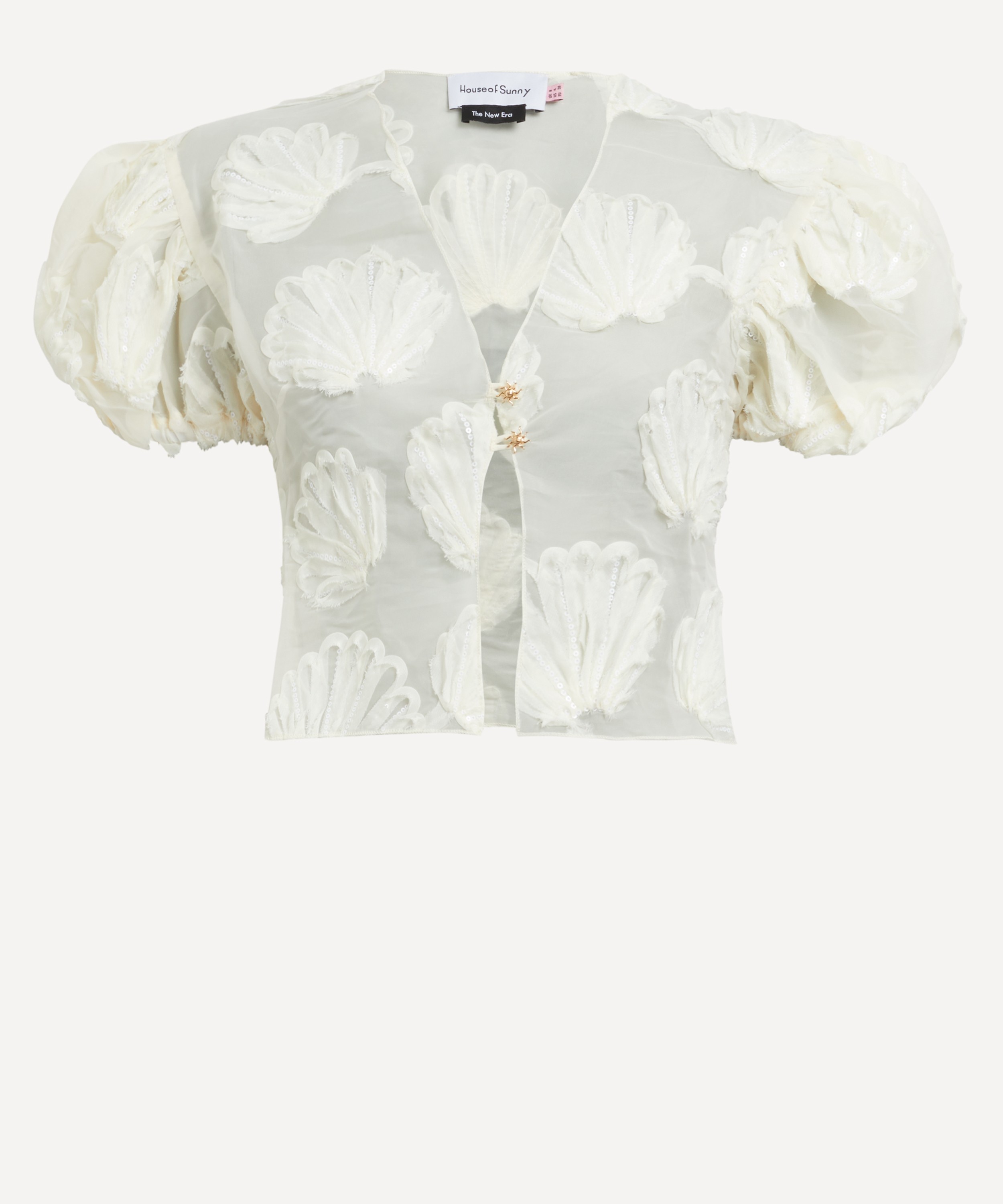 House of Sunny - Scattered Shells Appliqué Blouse image number 0