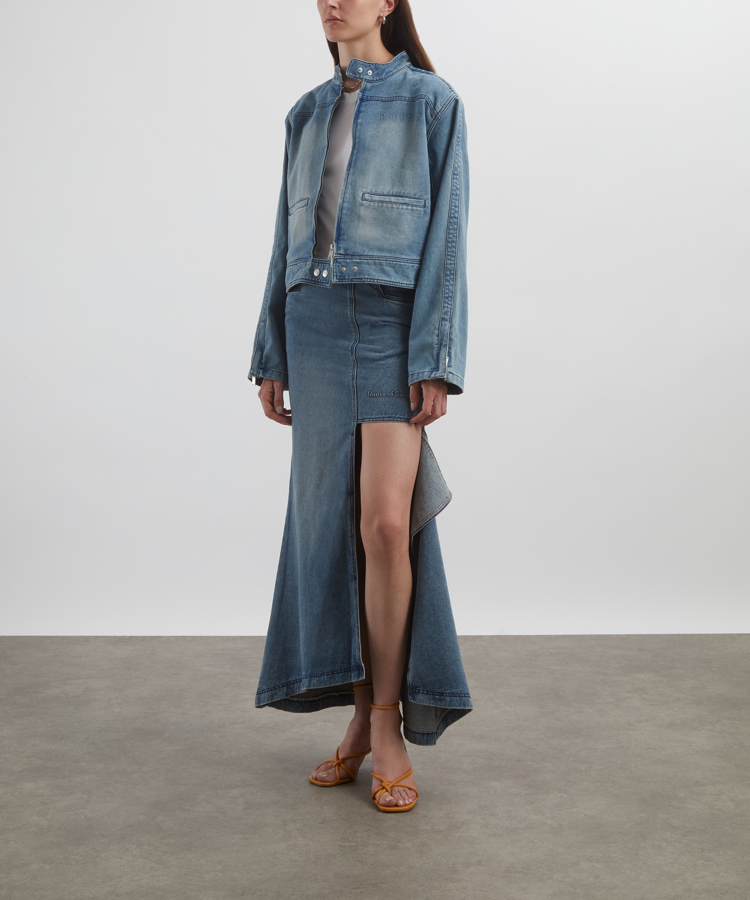 House of Sunny - The Cascade Denim Skirt image number 1