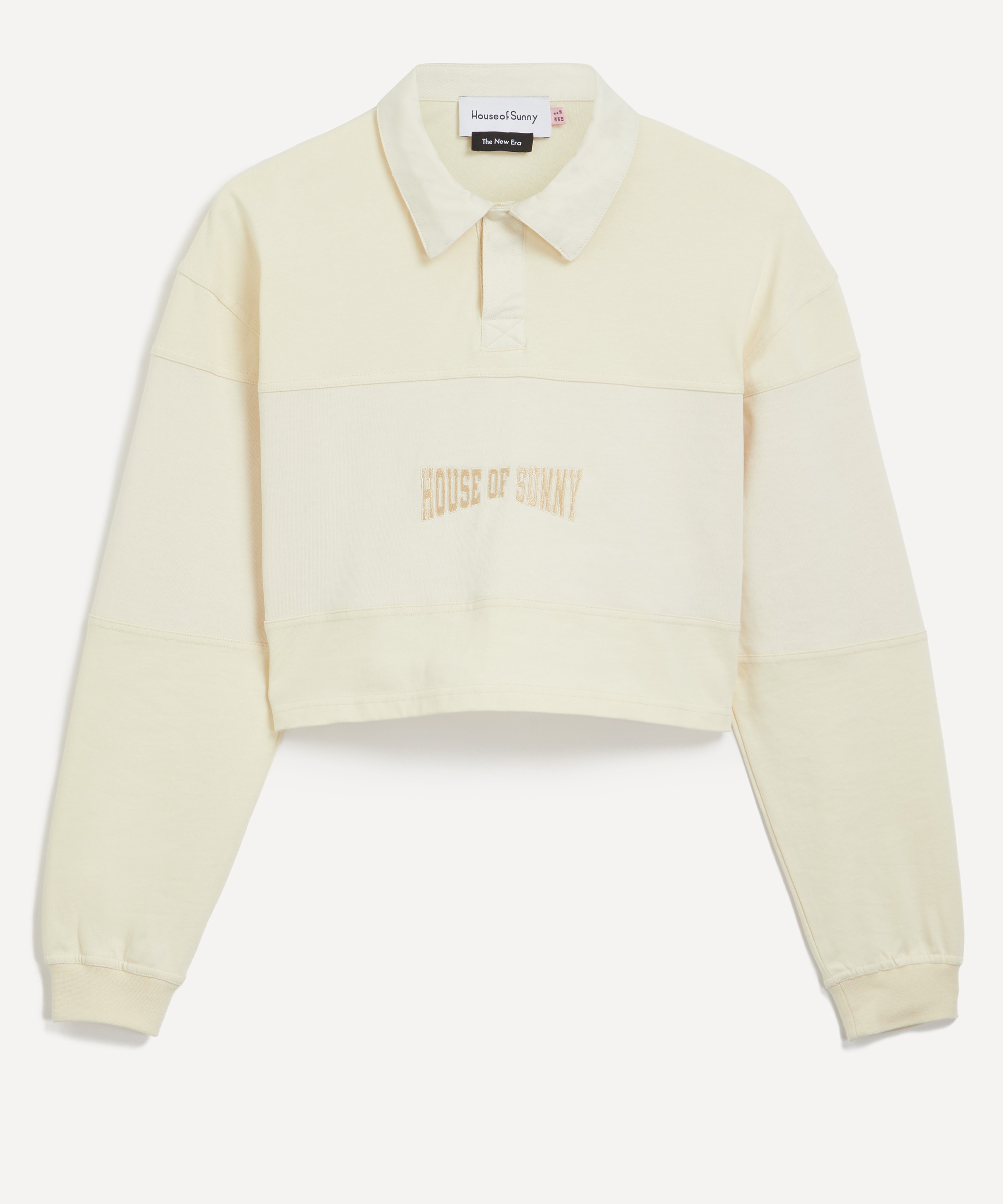 House of Sunny - Cropped Power Logo Button Up Shirt image number 0