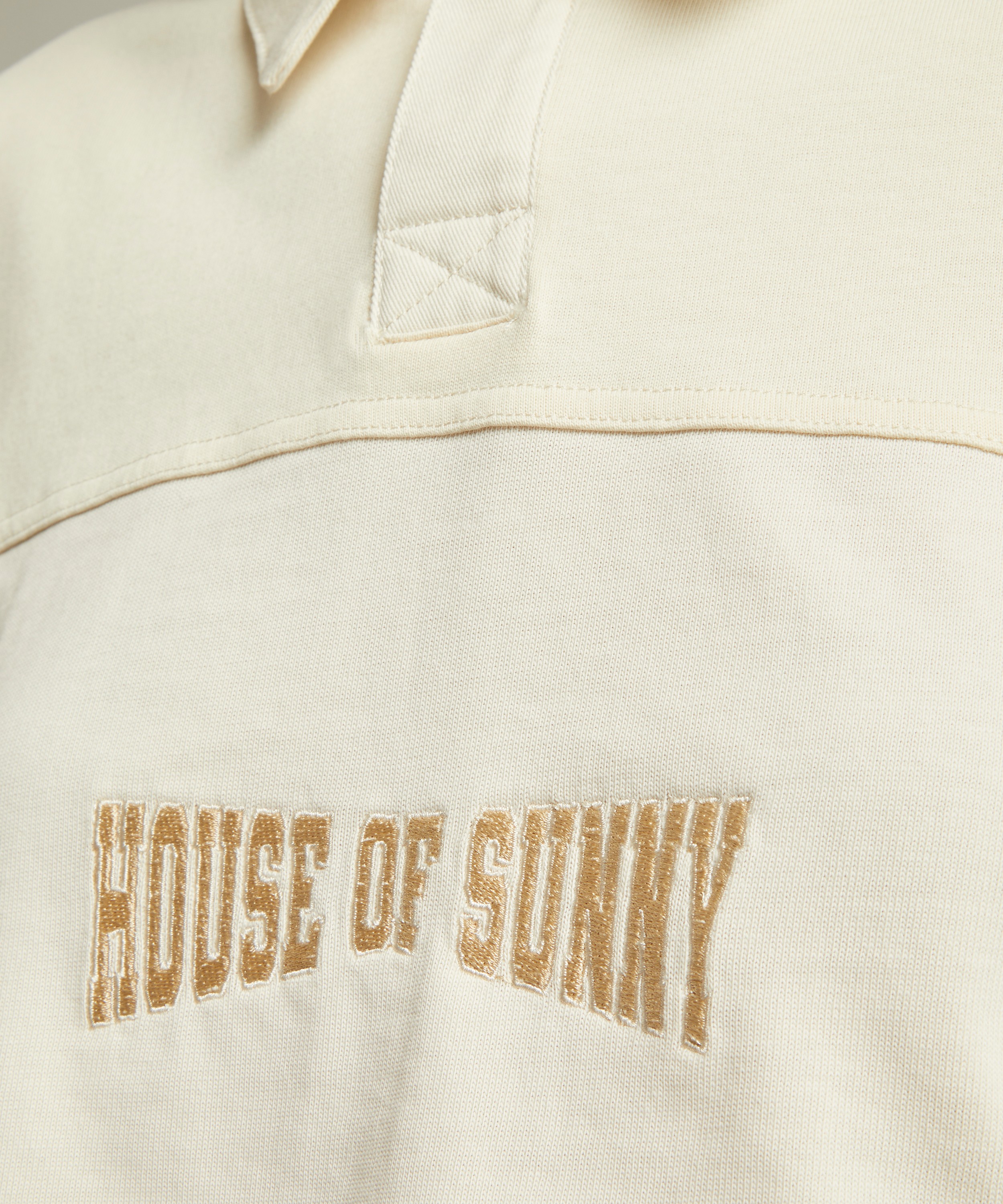 House of Sunny - Cropped Power Logo Button Up Shirt image number 4