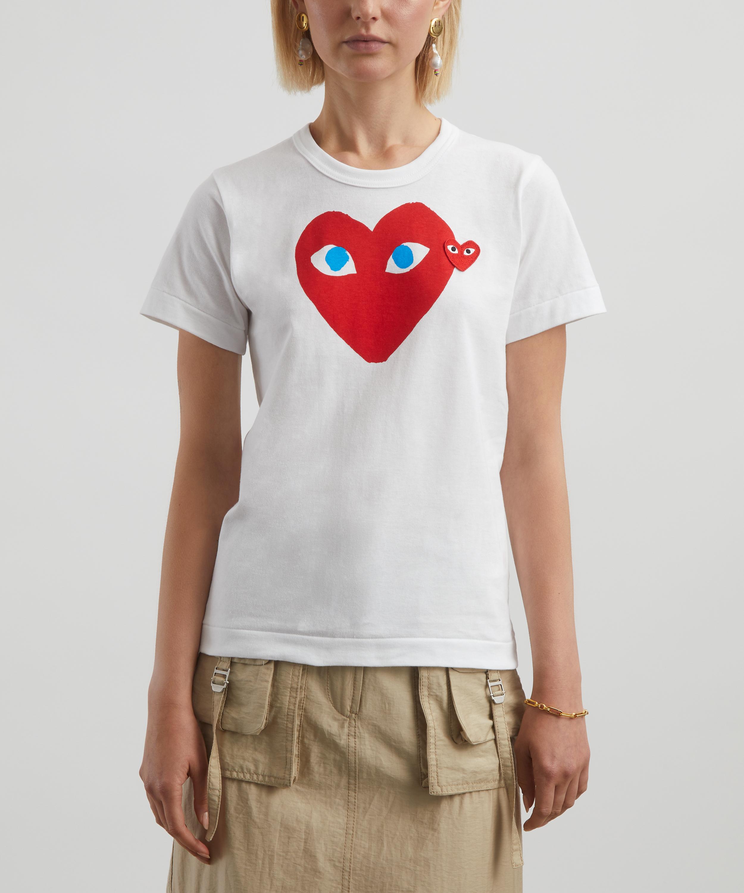 Comme des Garçons Play - Short Sleeve Logo T-Shirt image number 2