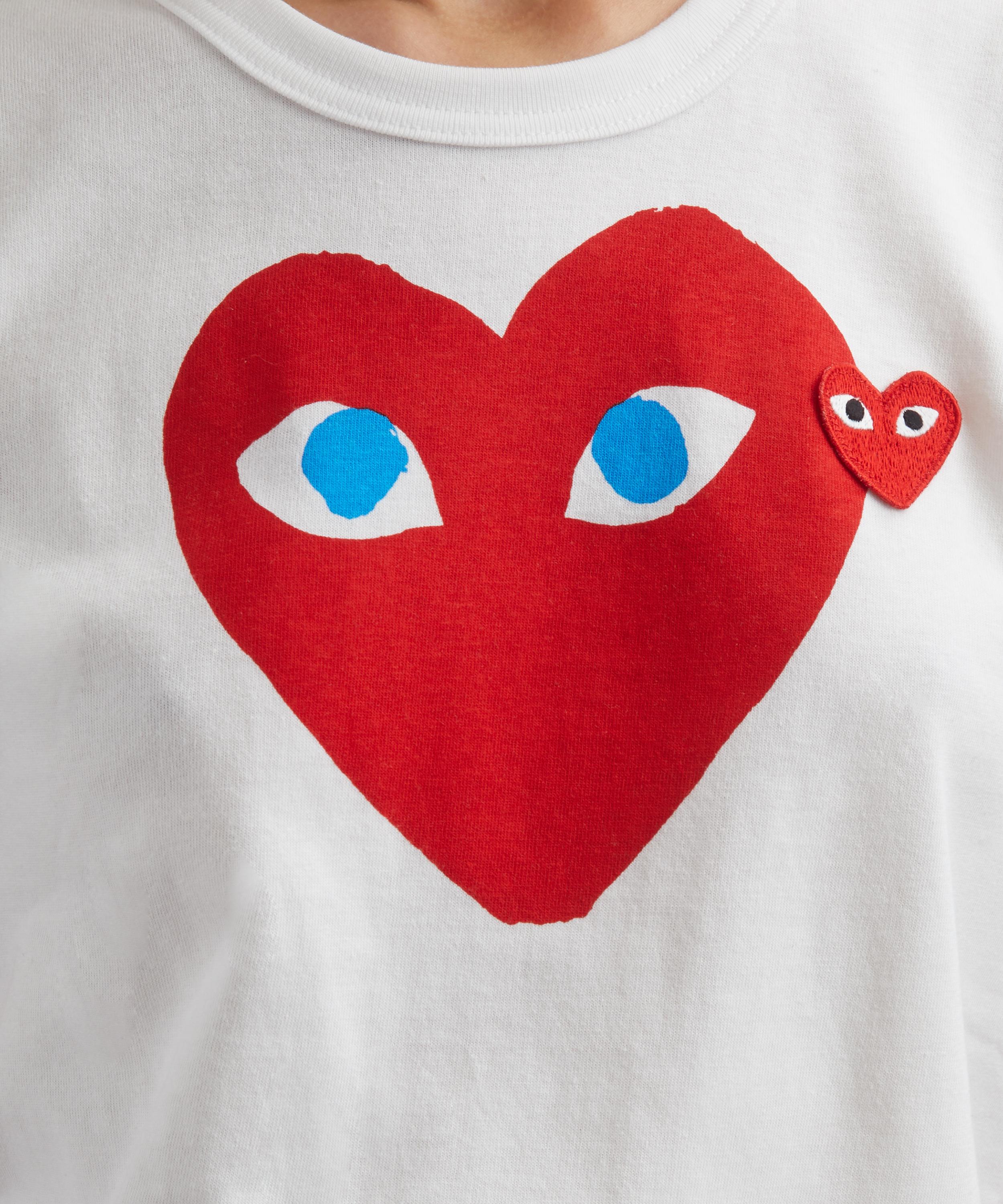 Comme des Garçons Play - Short Sleeve Logo T-Shirt image number 4