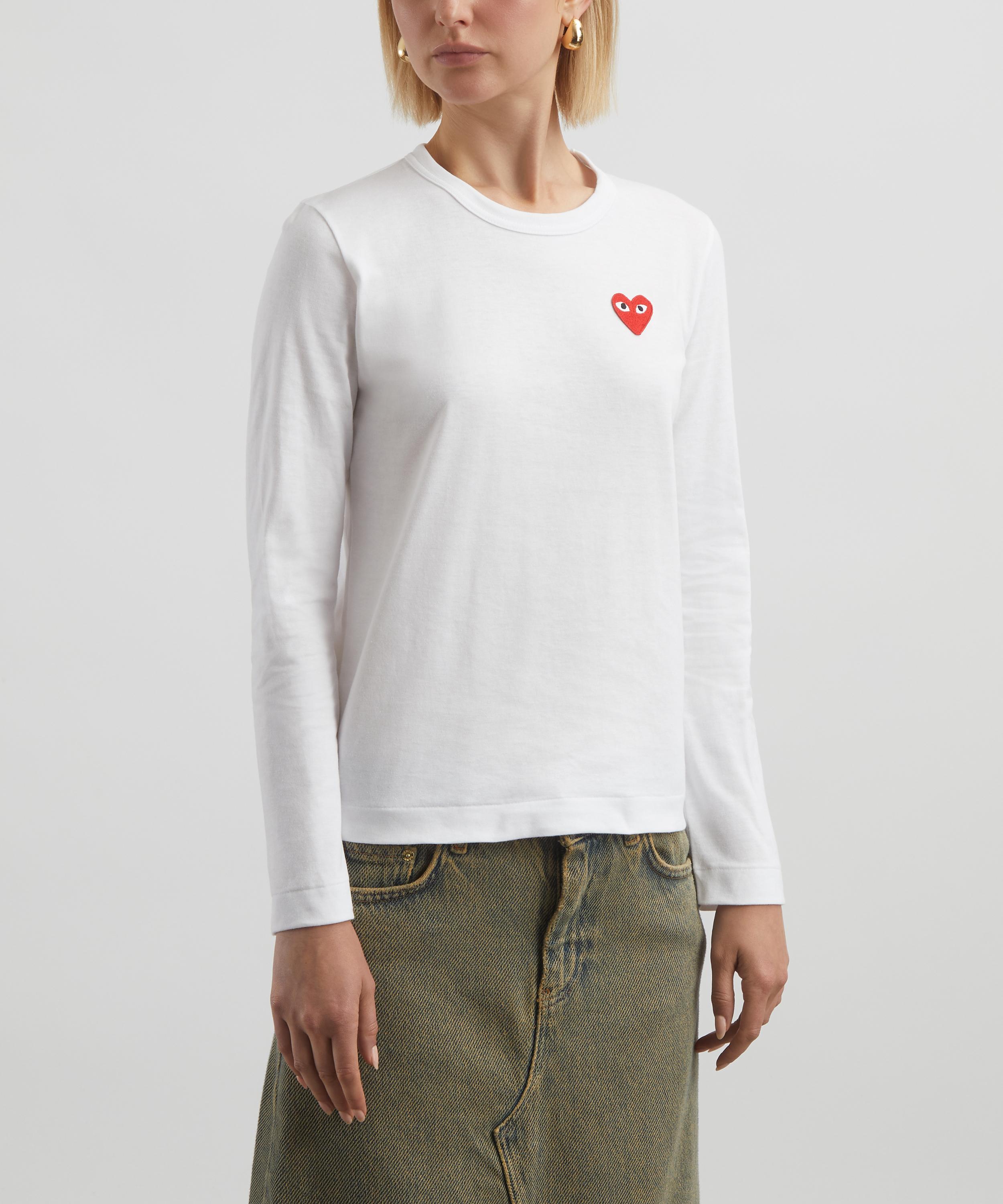 Comme des Garçons Play - Long Sleeve Logo T-Shirt image number 2