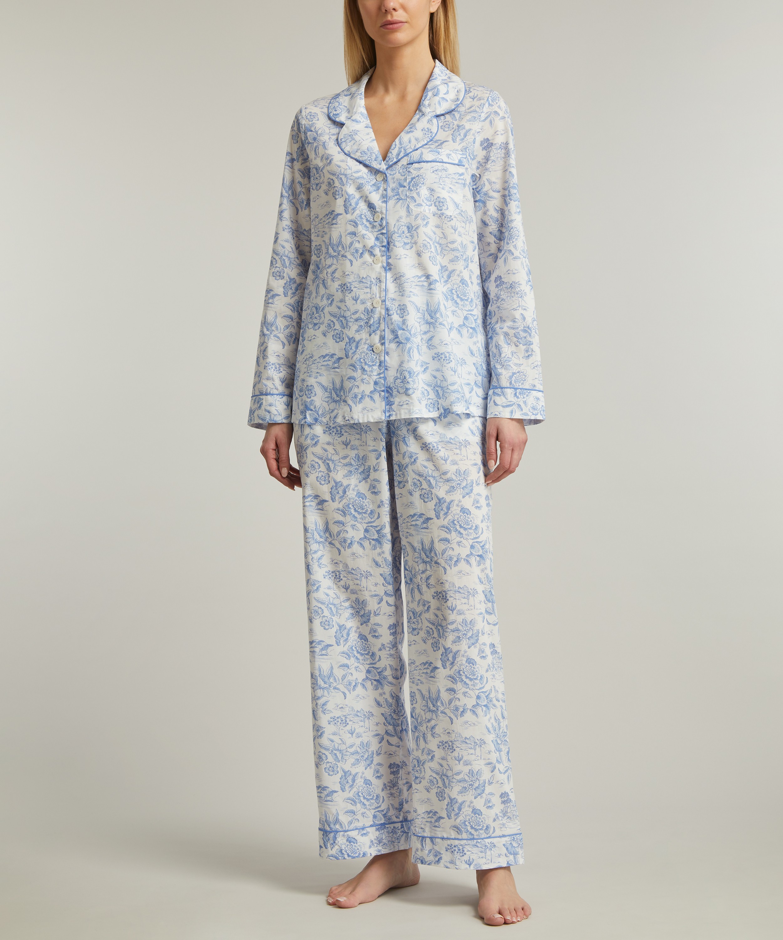 Liberty - Delft Lagoon Tana Lawn™ Cotton Classic Pyjama Set image number 2
