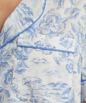 Liberty - Delft Lagoon Tana Lawn™ Cotton Short-Sleeve Pyjama Set image number 4