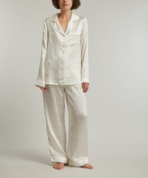 Liberty - Nouveau Ianthe Silk-Satin Pyjama Set image number 1