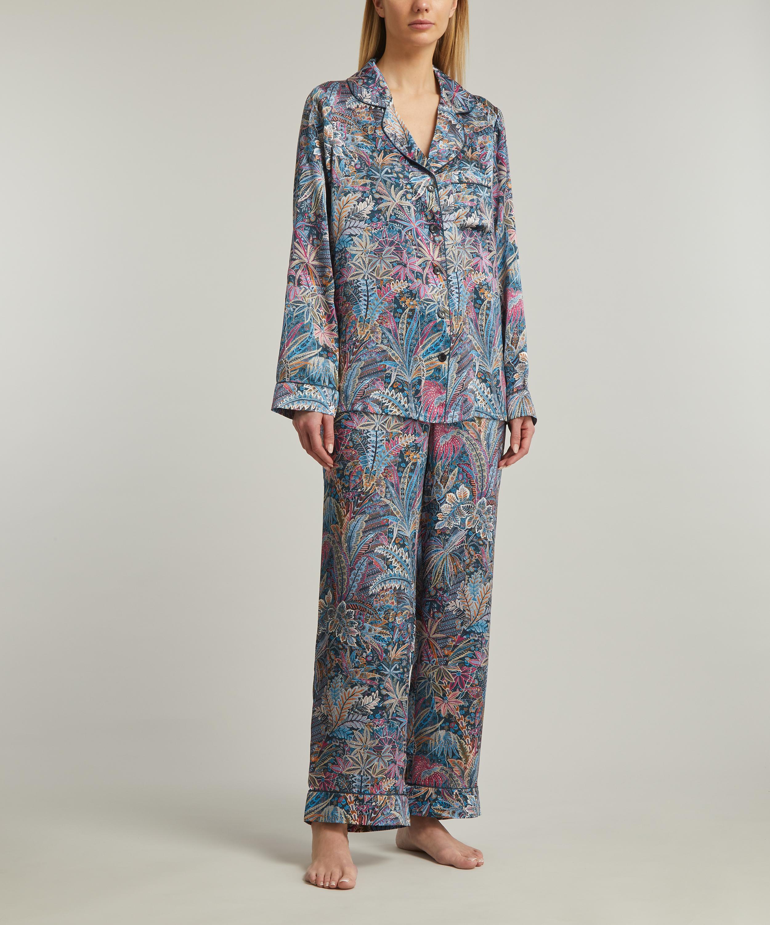 Liberty - Adelphi Voyage Silk-Satin Pyjama Set image number 2