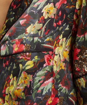 Liberty - Leopard Silk-Satin Short-Sleeve Pyjama Set image number 4