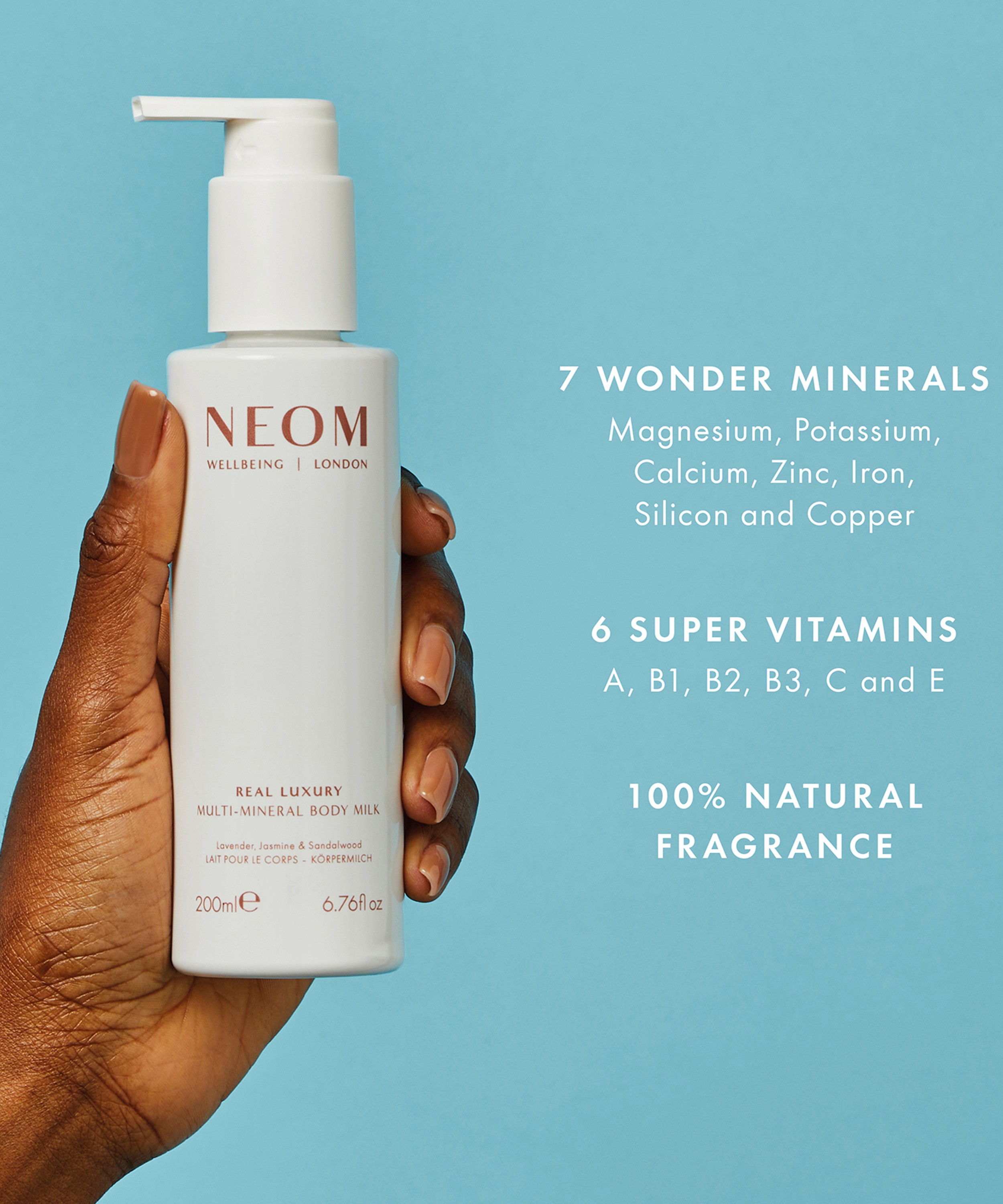 NEOM Organics - Real Luxury Multi-Mineral Body Milk 200ml image number 1