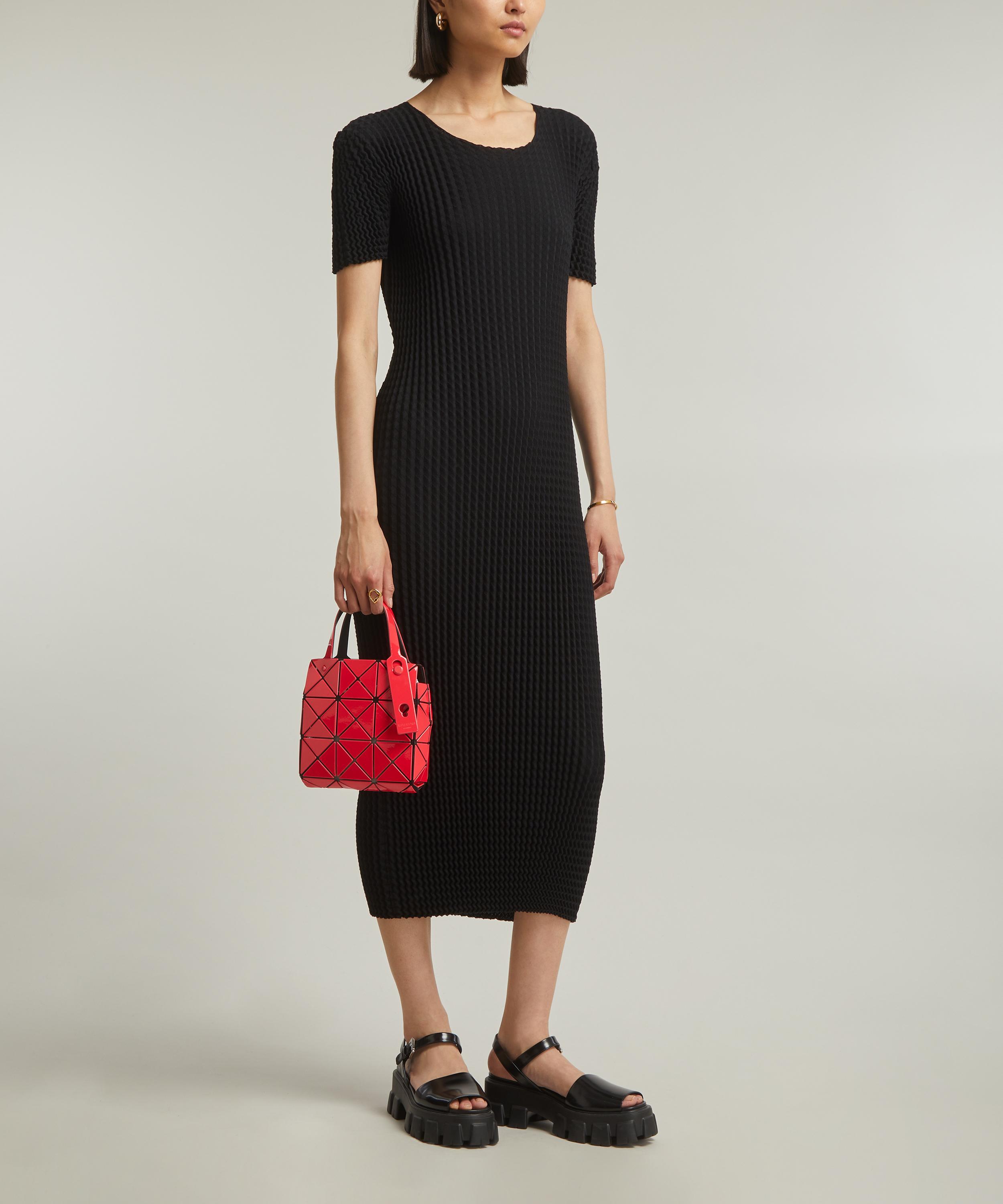 Issey Miyake - SPONGY-46 Pleated Short-Sleeve Dress image number 1