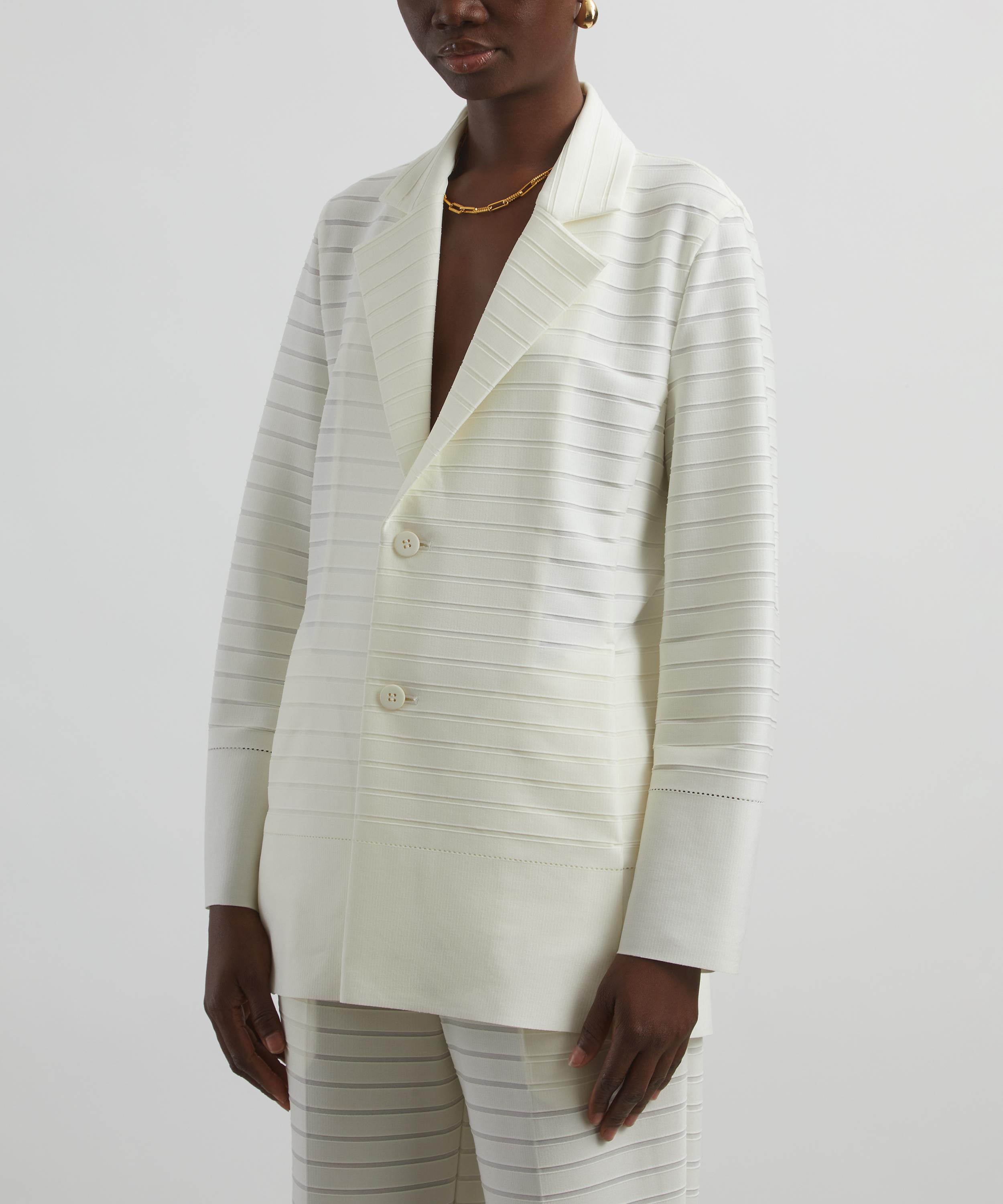 Issey Miyake - Horizontal Striped Jacket  image number 2