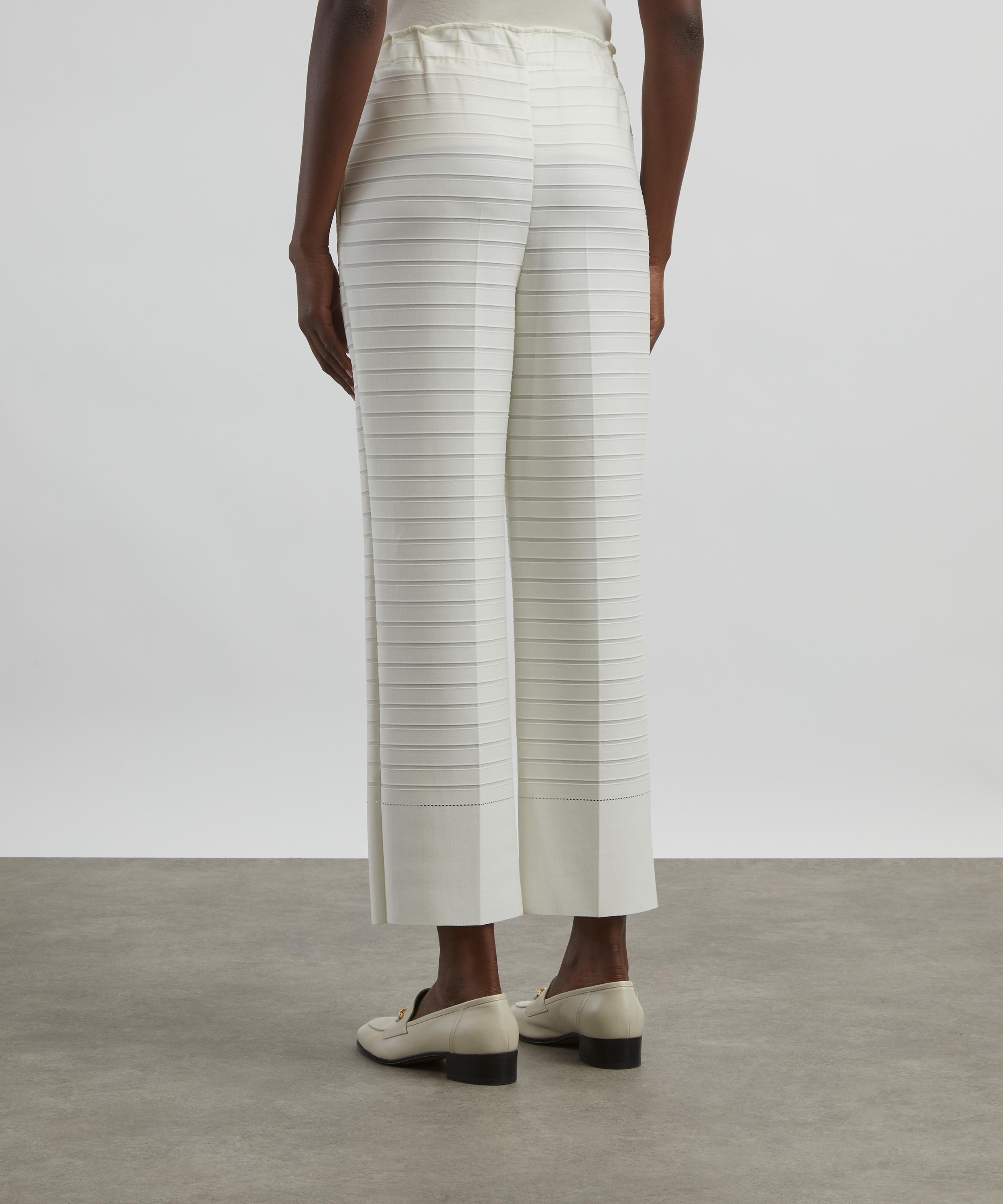 Issey Miyake - Horizontal Wide Stripe Knit Trousers  image number 3