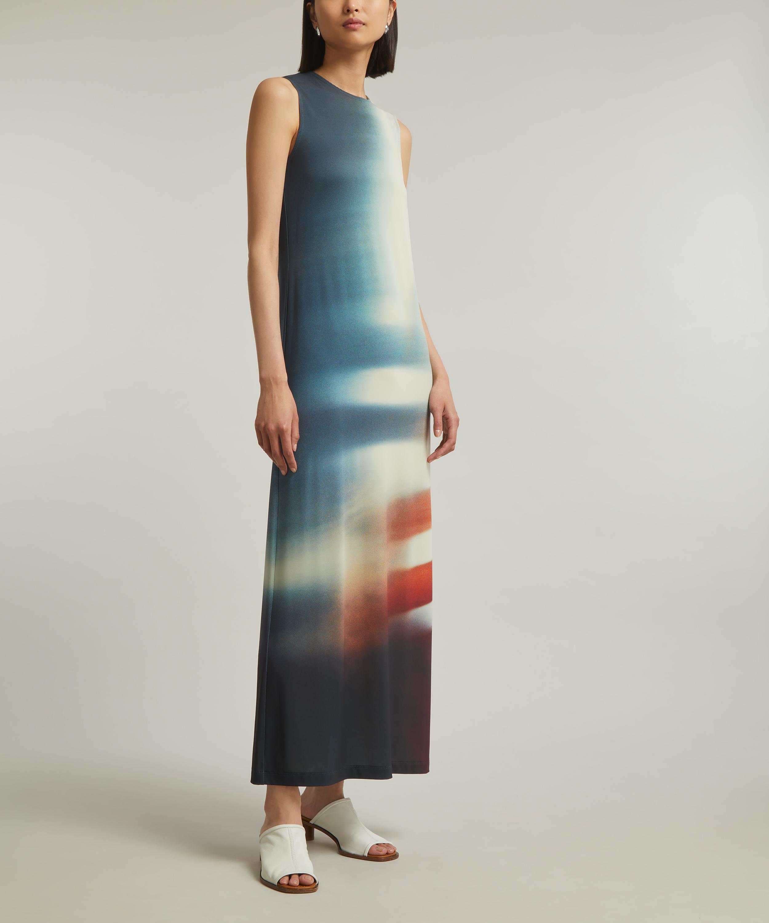 Issey Miyake - Light Leek Sleeveless Maxi-Dress image number 2