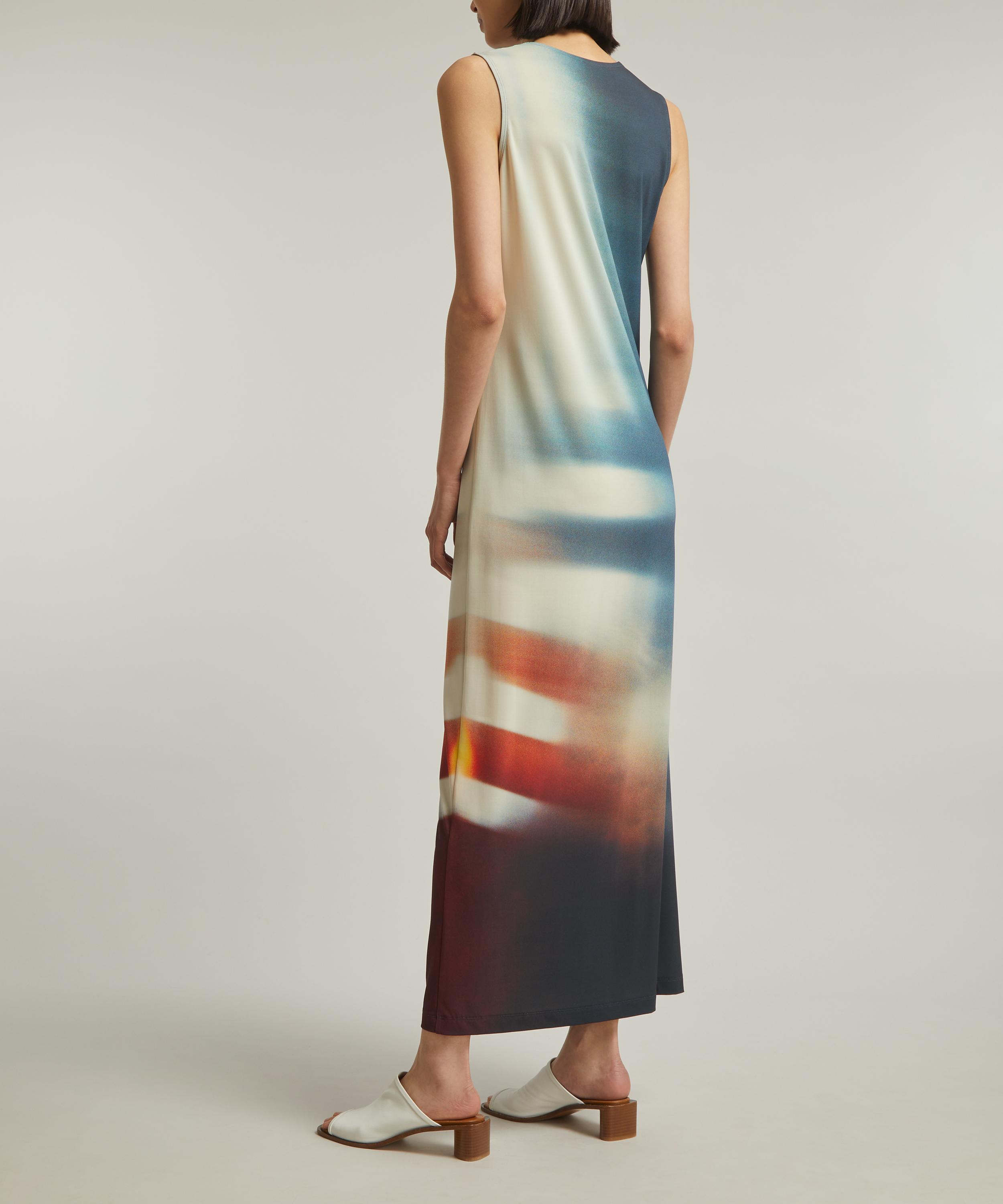 Issey Miyake - Light Leek Sleeveless Maxi-Dress image number 3