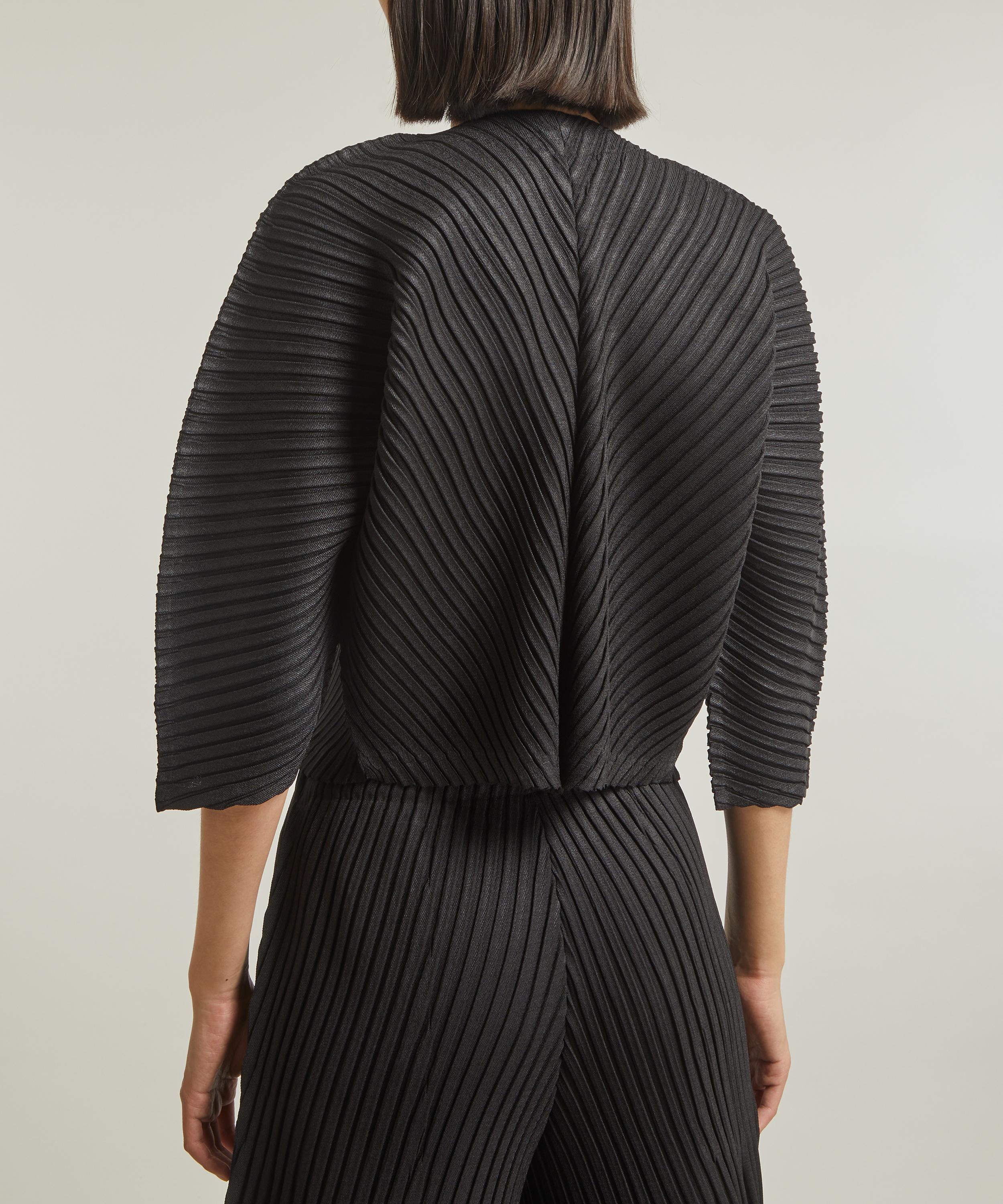 Issey Miyake - LINEN LIKE PLEATS Cardigan image number 3