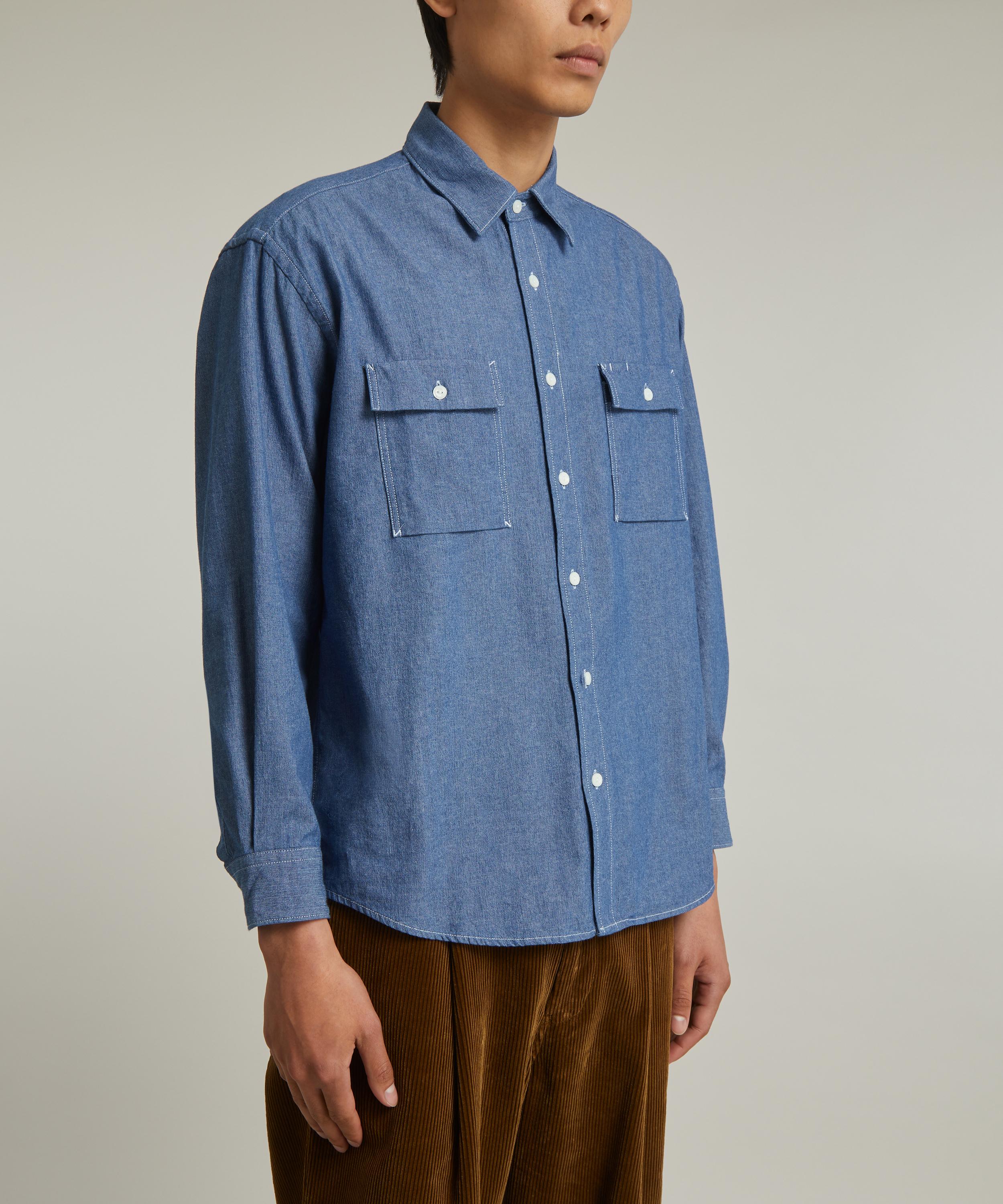 FrizmWORKS - Cigarette Pocket Chambray Shirt image number 2