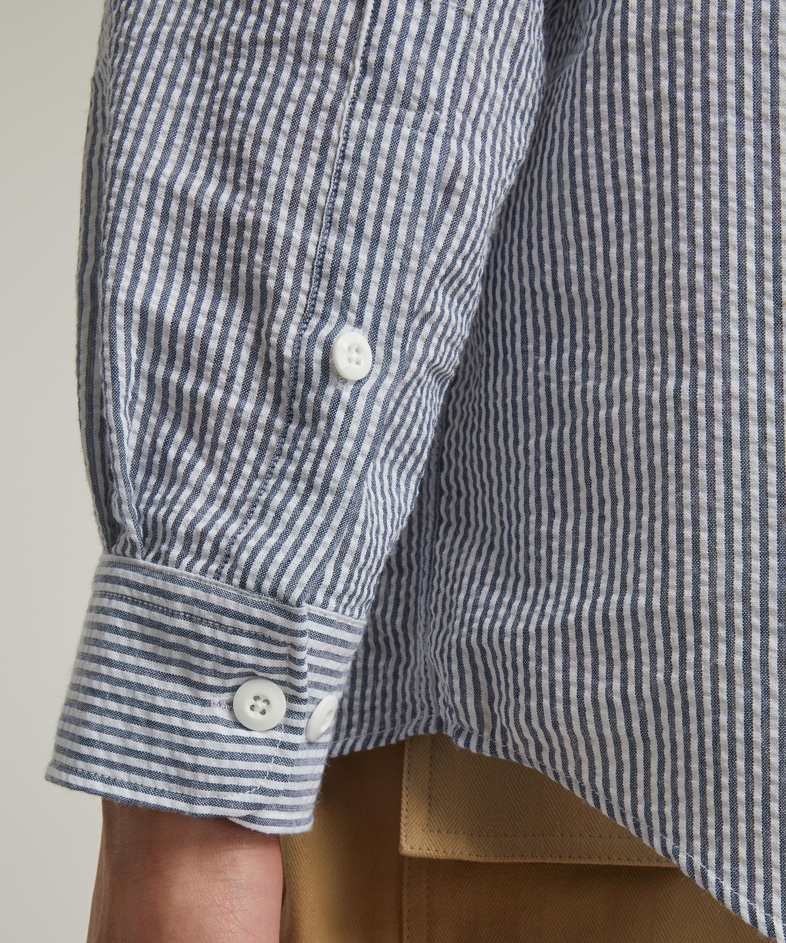 FrizmWORKS - OG Striped Seersucker Shirt image number 4