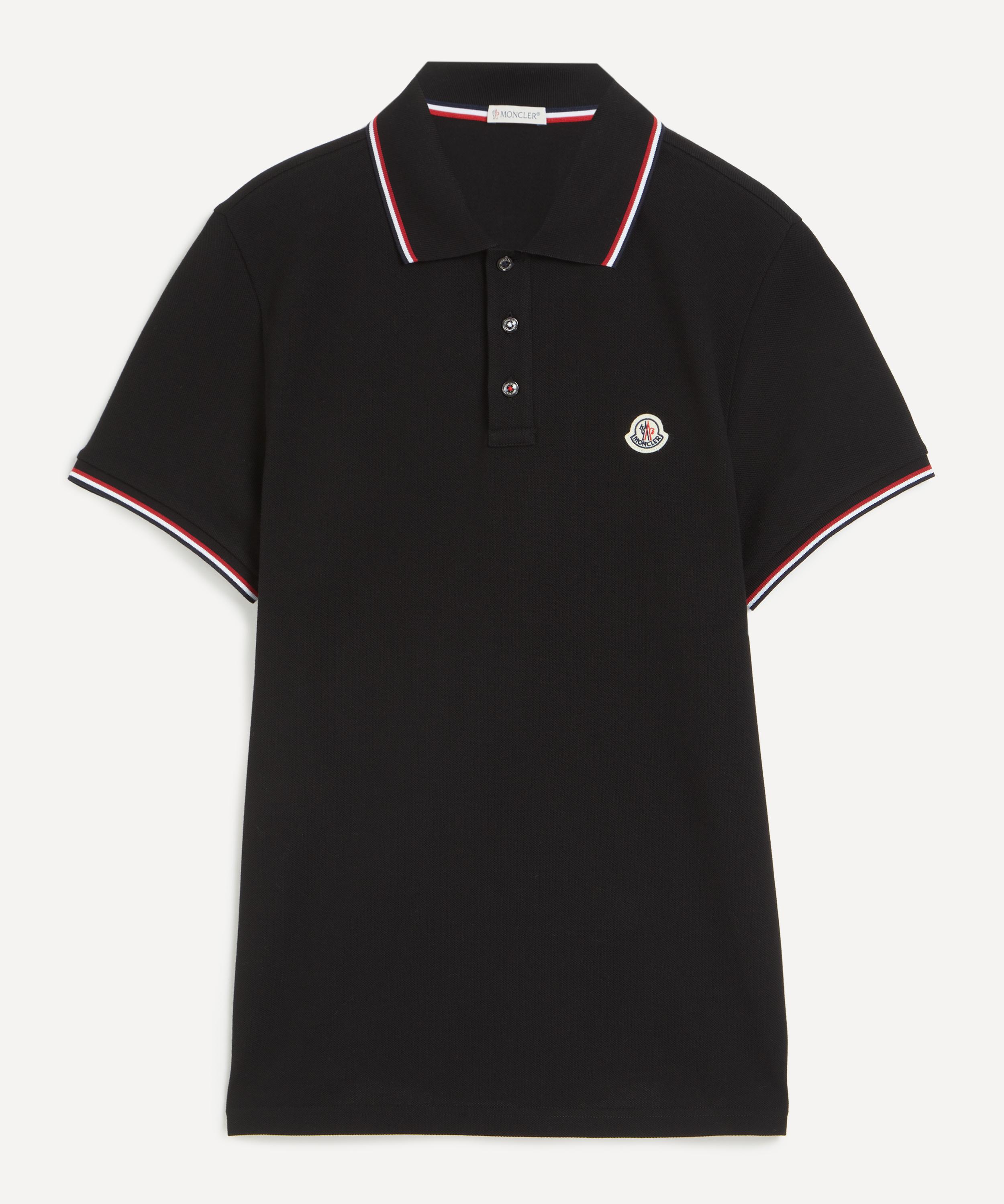 Moncler - Black Logo Patch Polo Shirt  image number 0