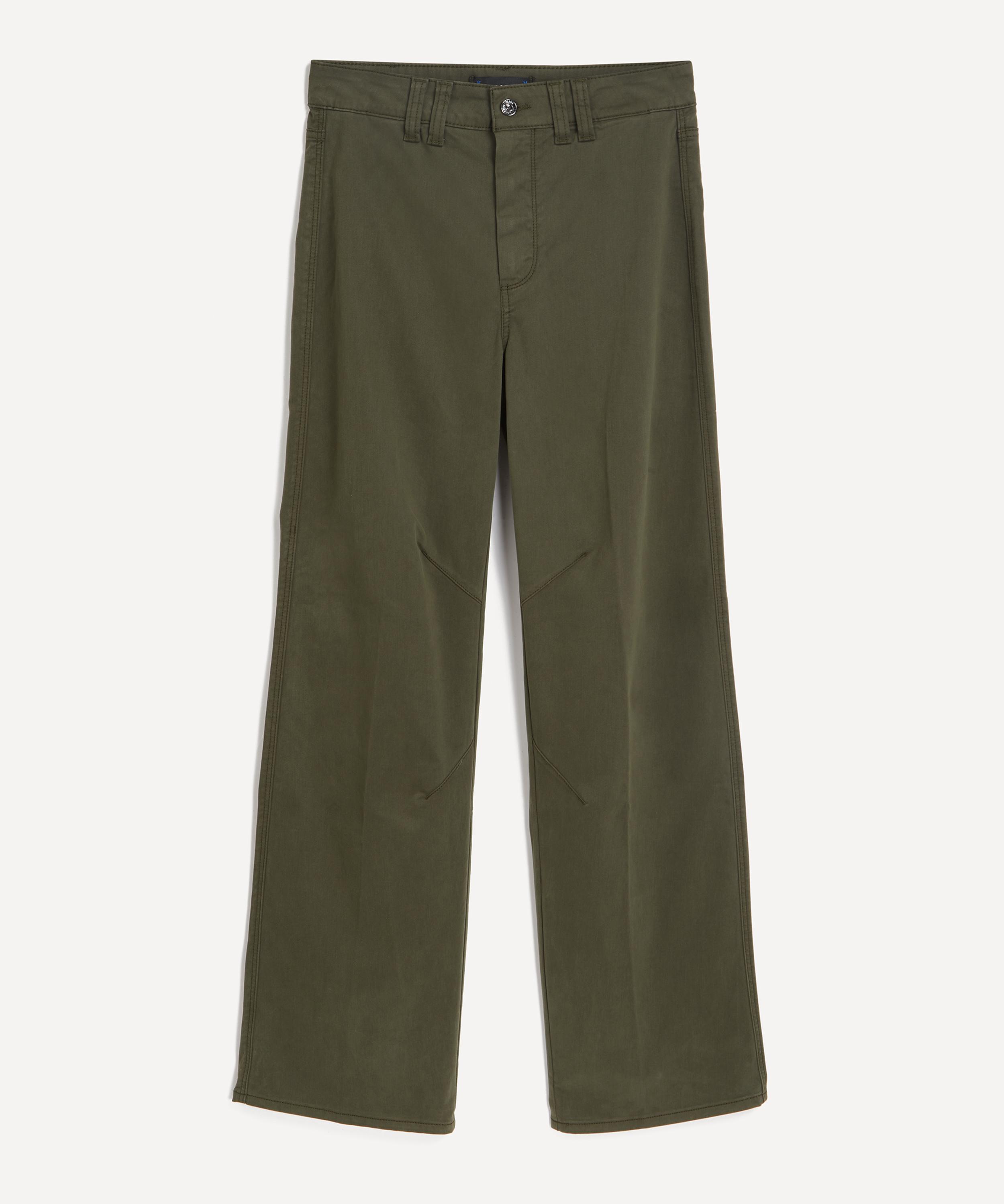 Paige - Sasha 32” Forester Green Straight Leg Jeans