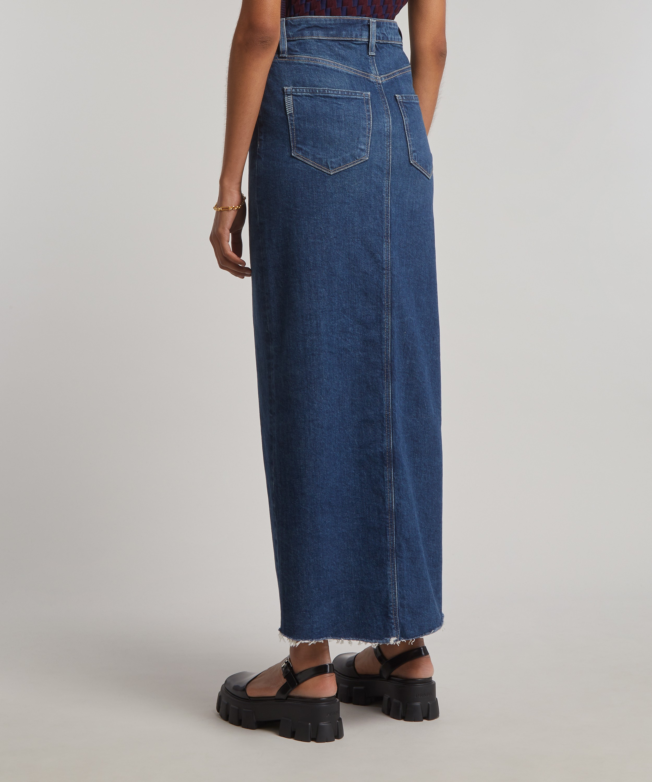 Paige Angela Denim Maxi Skirt | Liberty