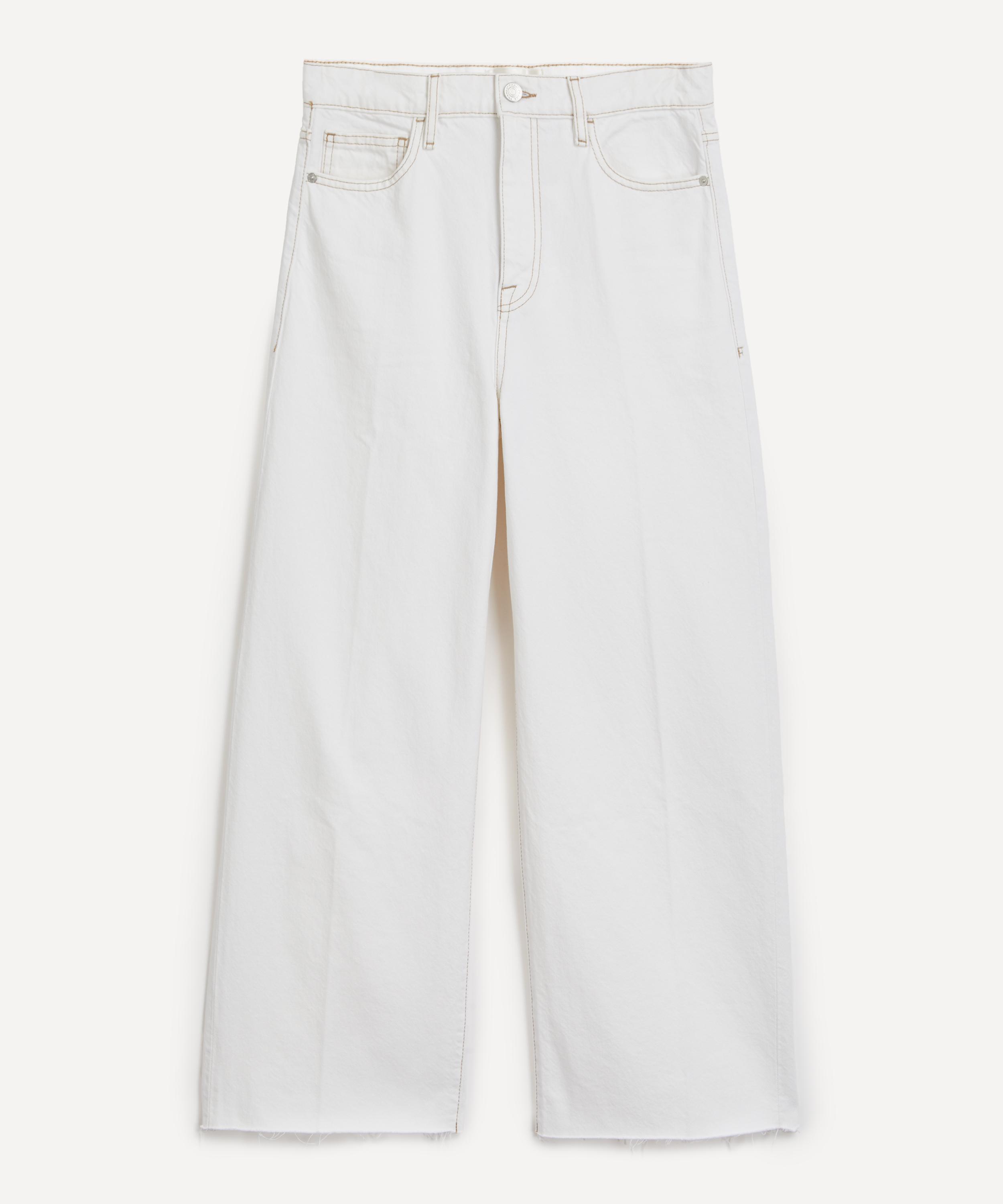 Frame - Le Jane Wide Raw Crop Jeans