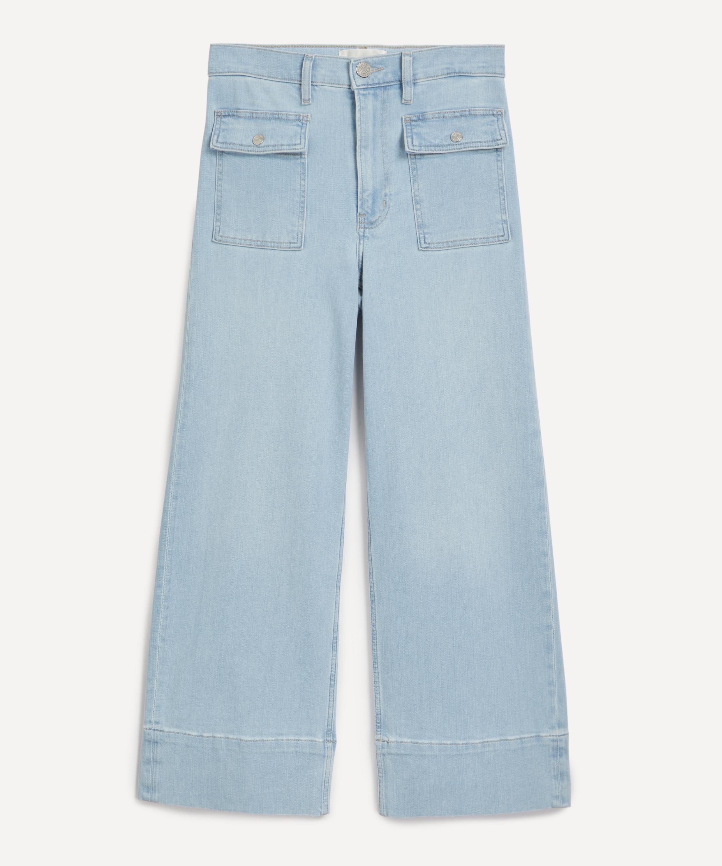 Frame - The 70's Patch Pocket Crop Jeans image number 0