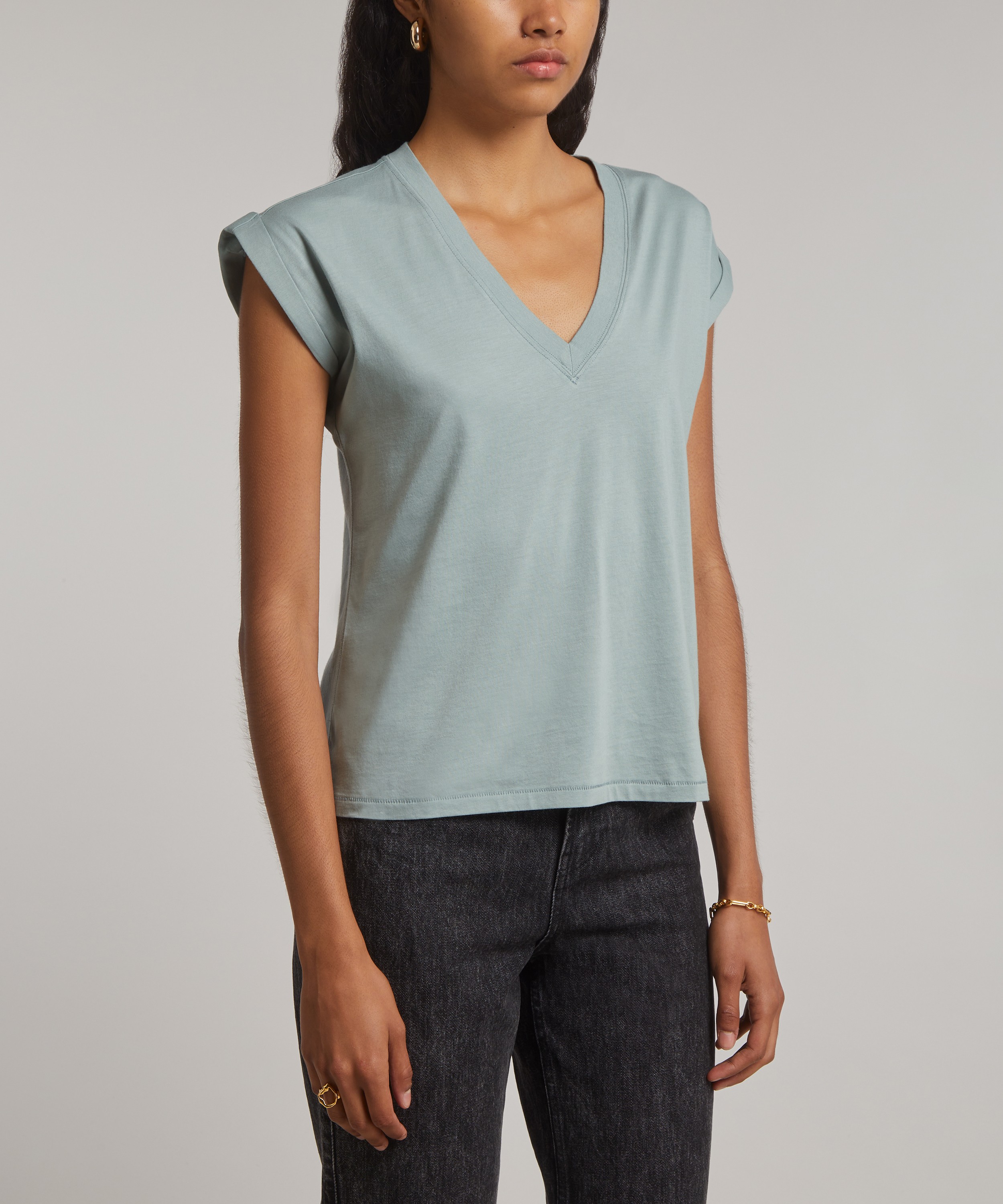 Frame - Easy V-Neck Tee image number 2