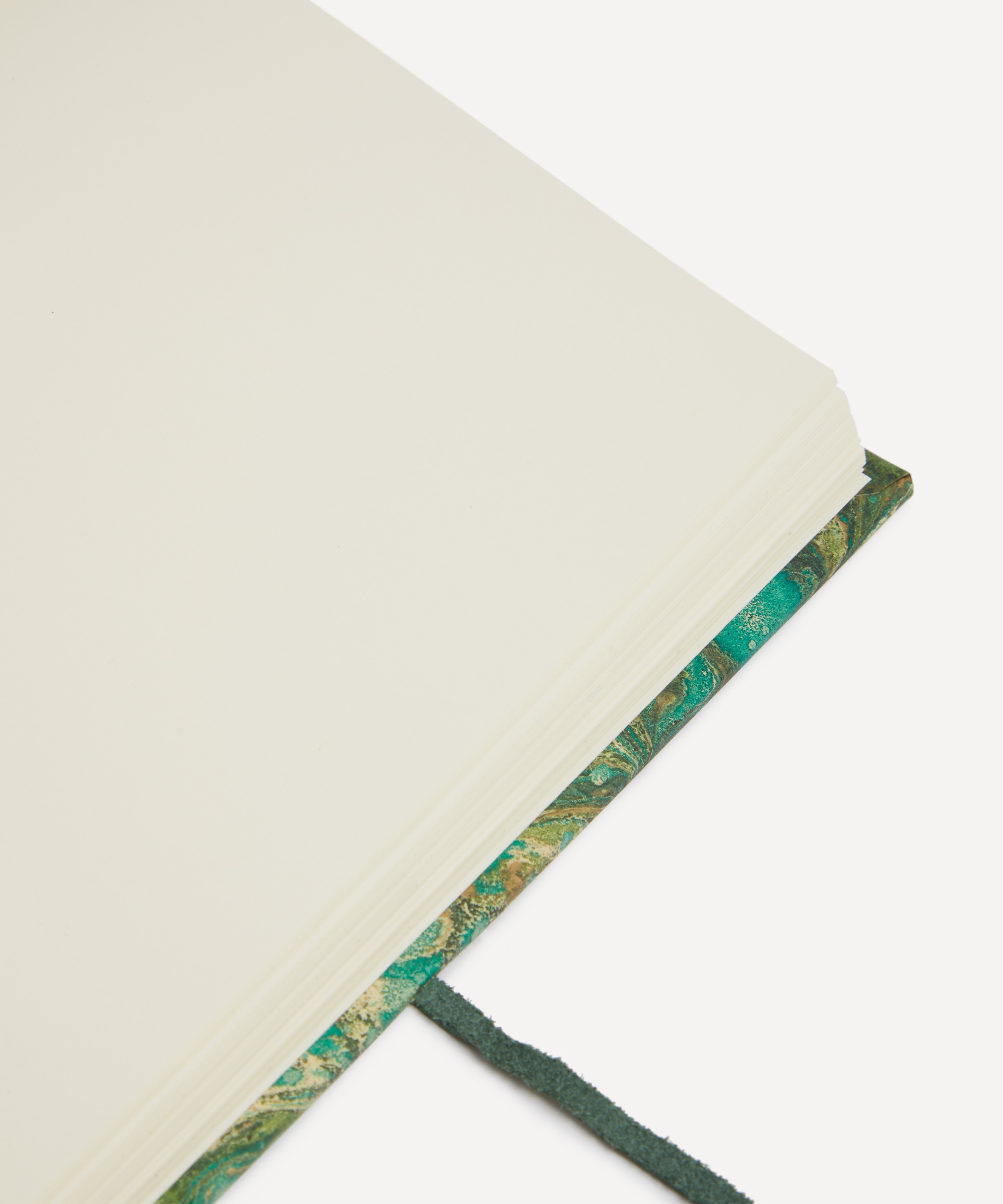 Giannini - Marbled Notebook with Leather Spine and Tie image number 