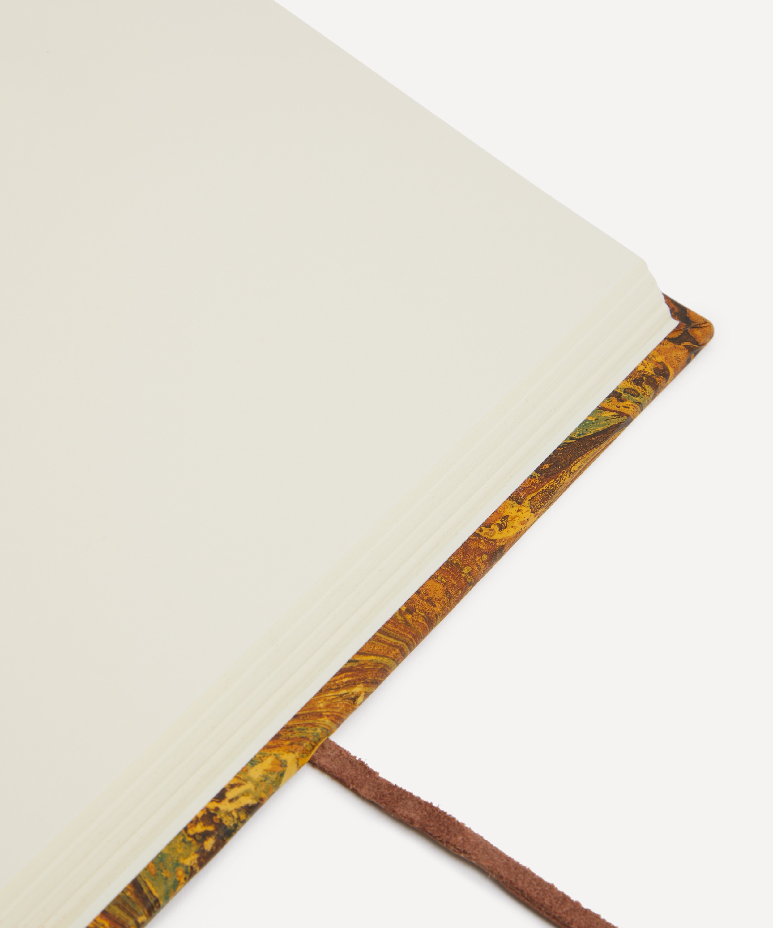 Giannini - Marbled Notebook with Leather Spine and Tie image number 3