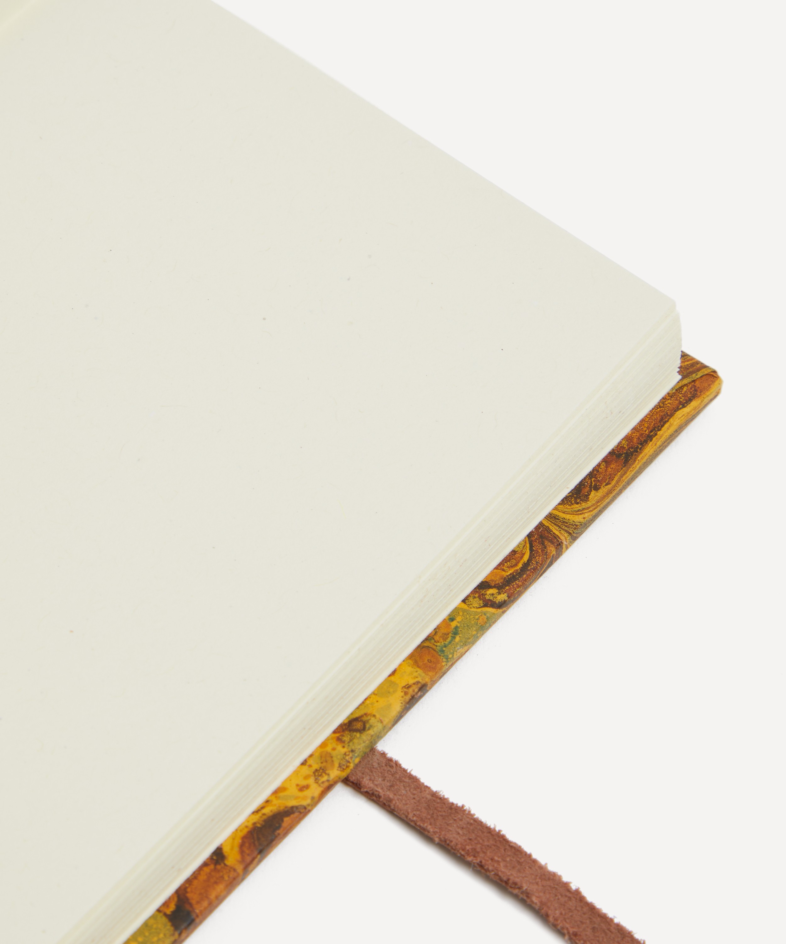 Giannini - Marbled Notebook with Leather Spine and Tie image number 3